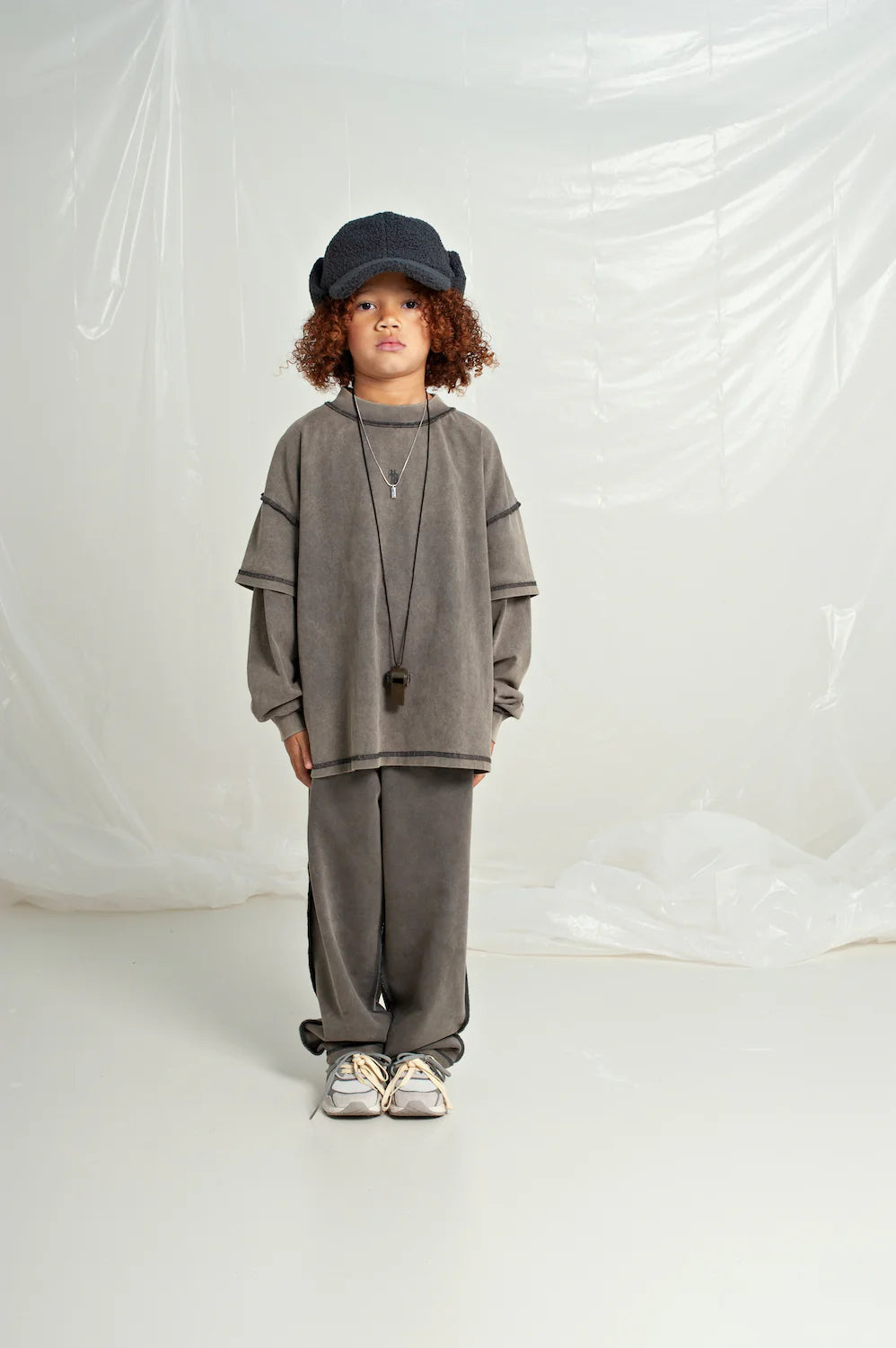 house of basicz the nueve jogger - grey vintage wash - pre order