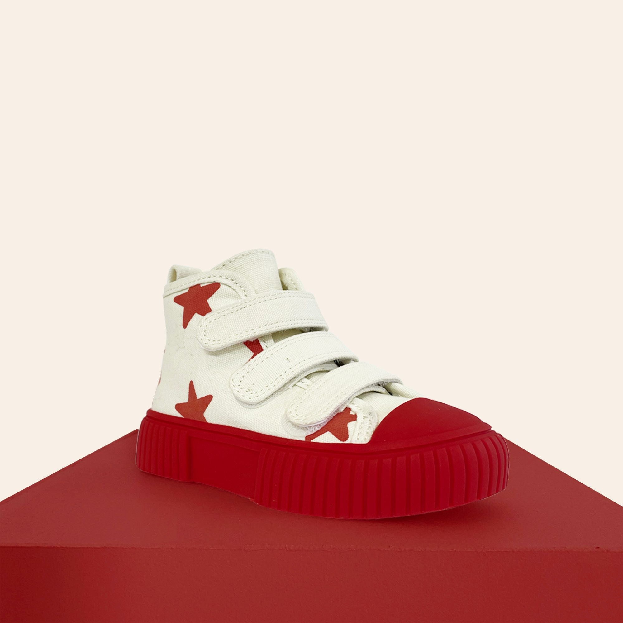 piccolini x by billie original high top sneaker - red star (limited edition)