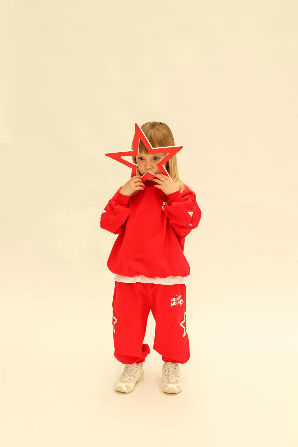 sunday siblings the siblings set sweater - red