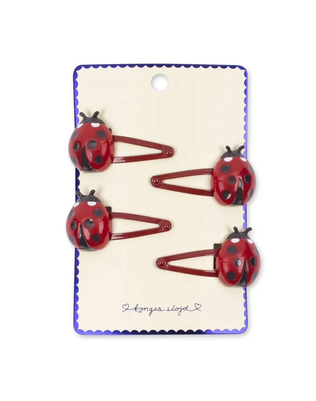 konges slojd ladybug 4 pack hair clips