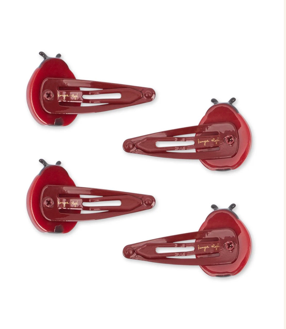 konges slojd ladybug 4 pack hair clips