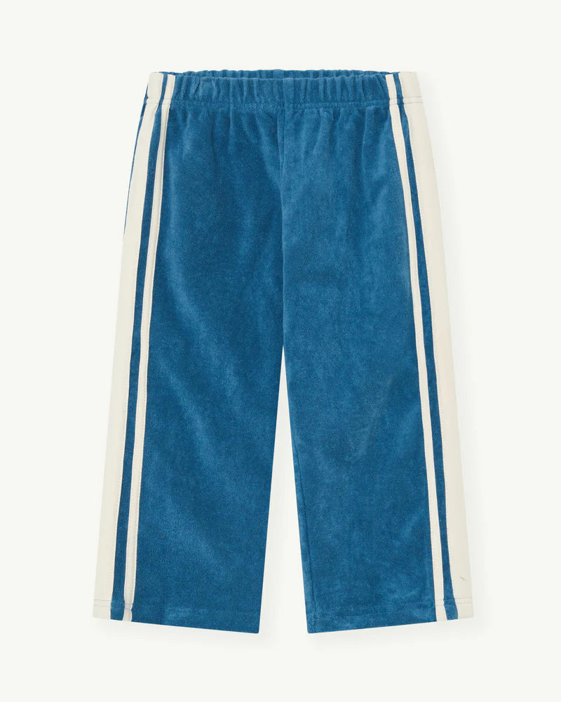 summer and storm racer terry wide leg pant - blue