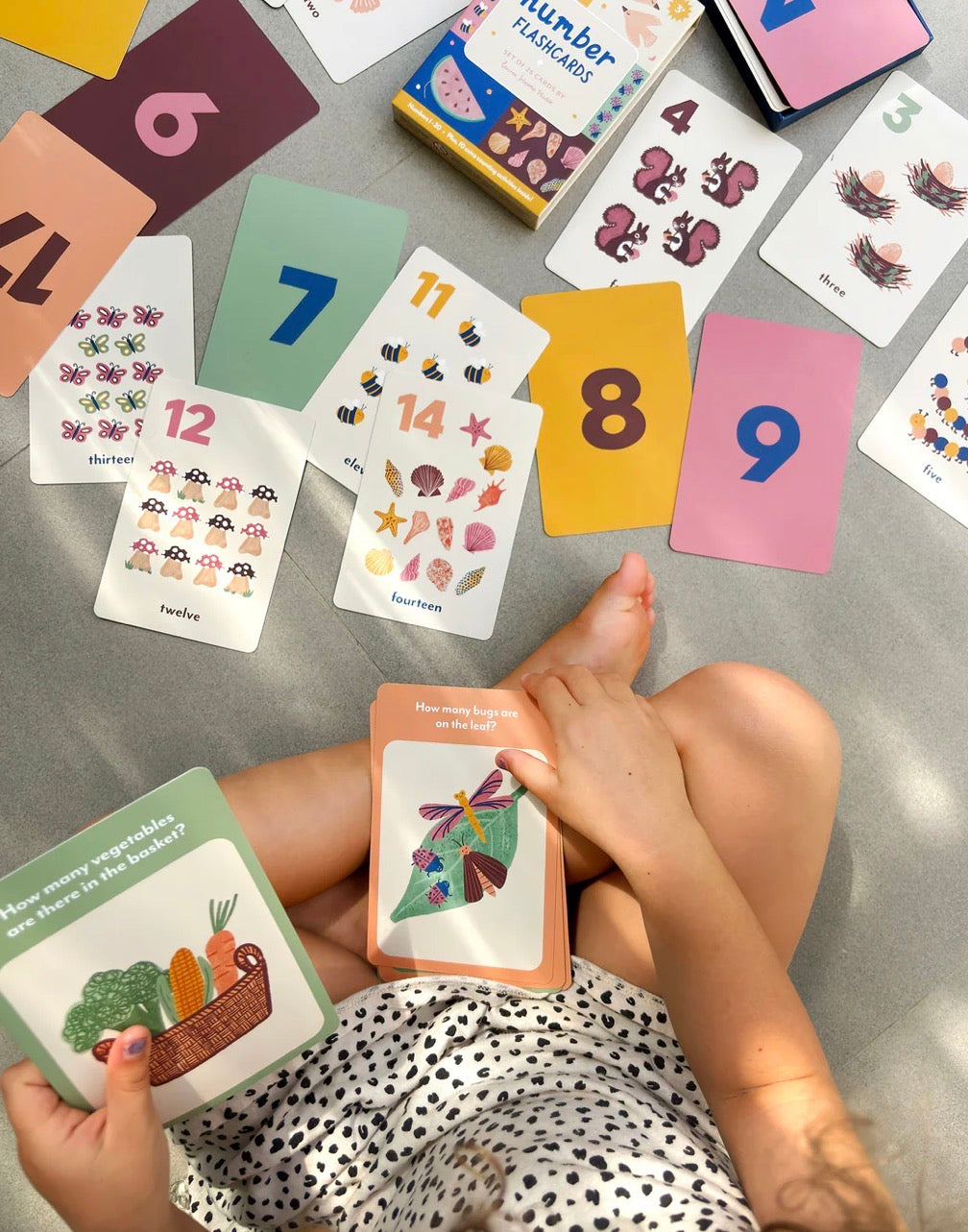 lauren sissons illustrated flashcards - numbers