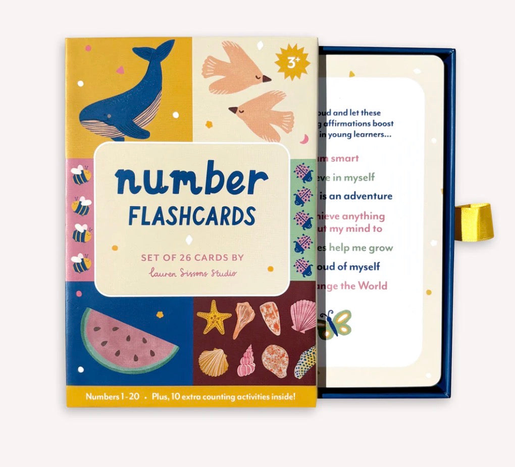 lauren sissons illustrated flashcards - numbers