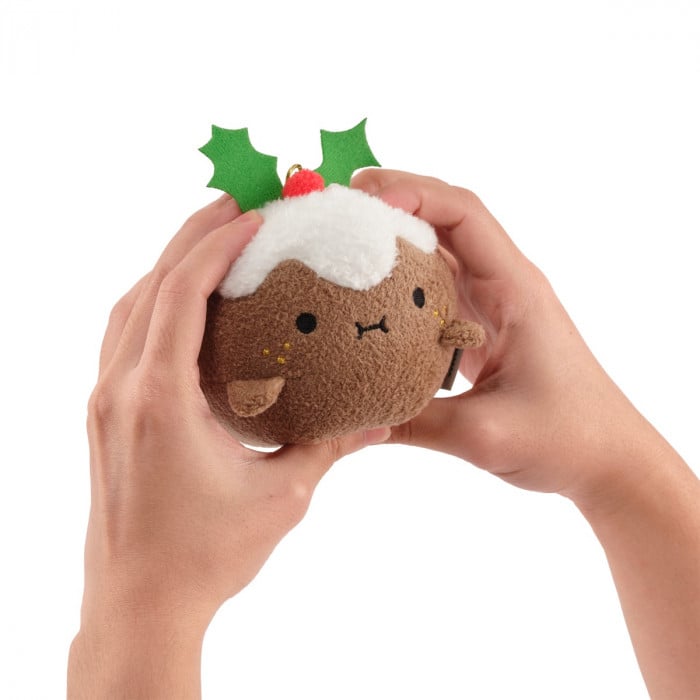 noodoll ricemaspud mini plush toy - plum pudding