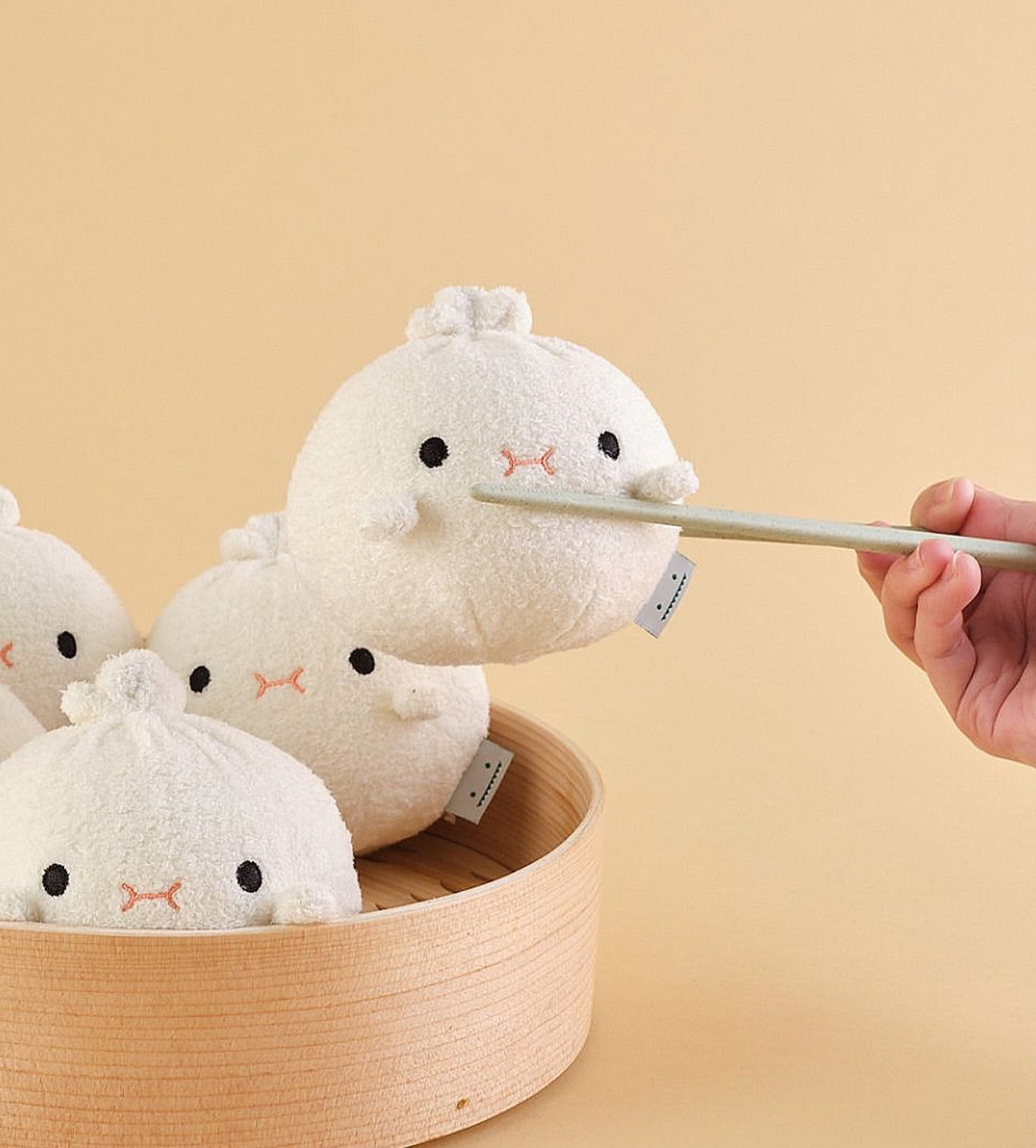 noodoll ricelogi mini plush toy - bao bun