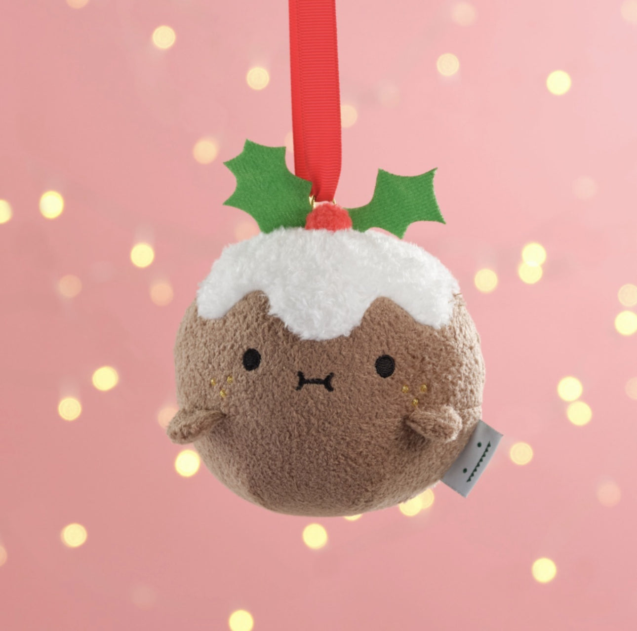 noodoll ricemaspud mini plush toy - plum pudding