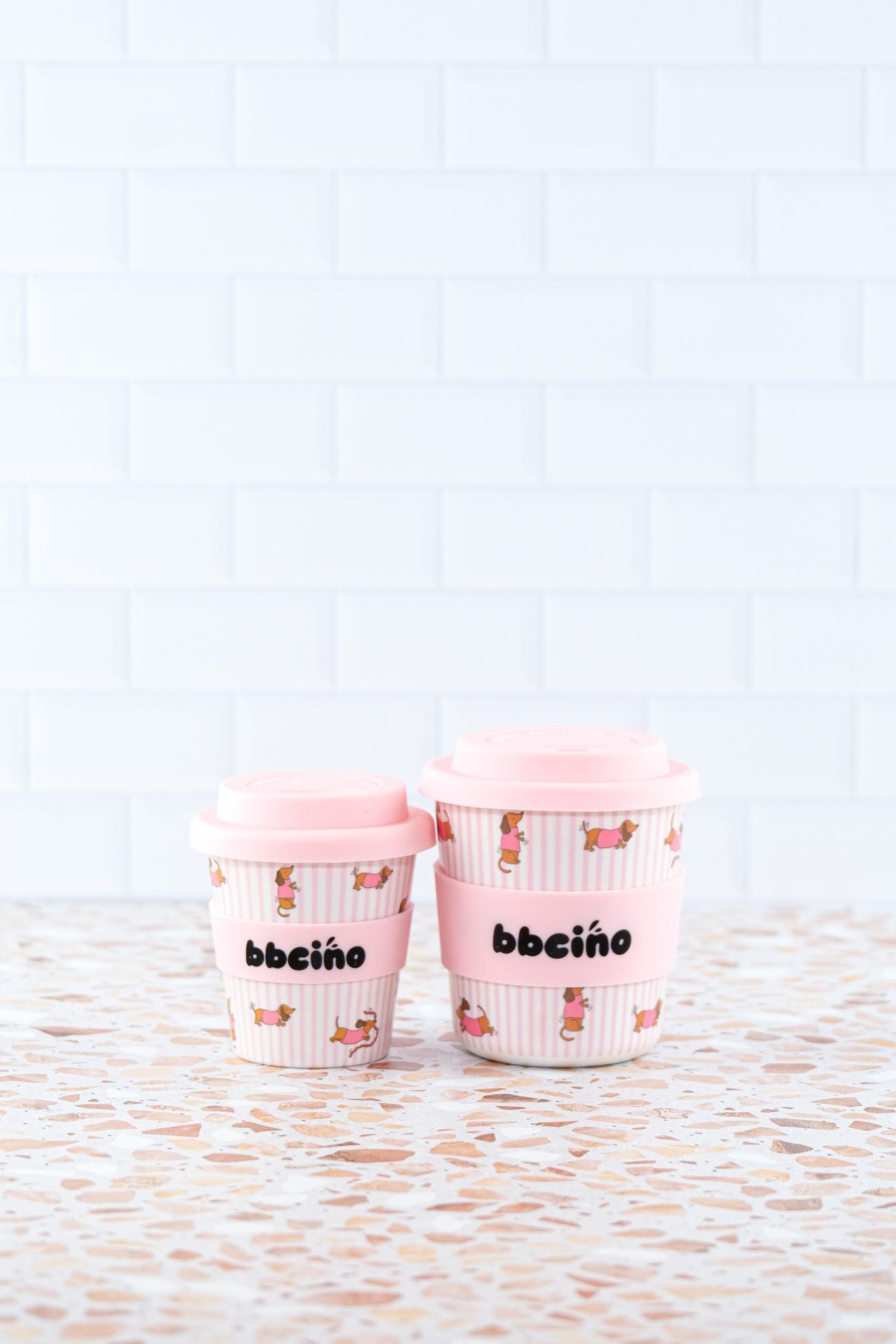 bbcino cup - dash in pink - 240ml