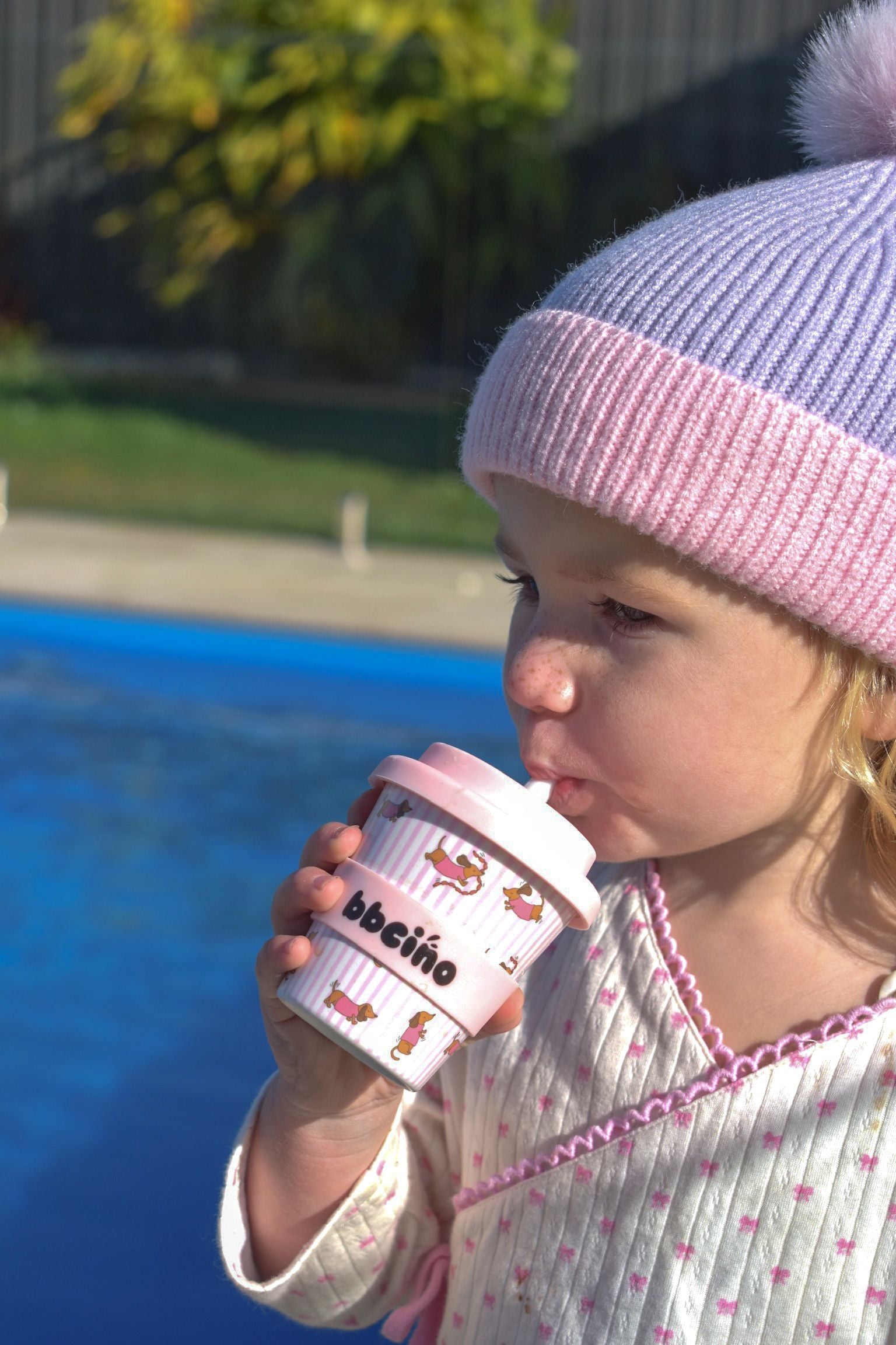 bbcino cup - dash in pink - 240ml