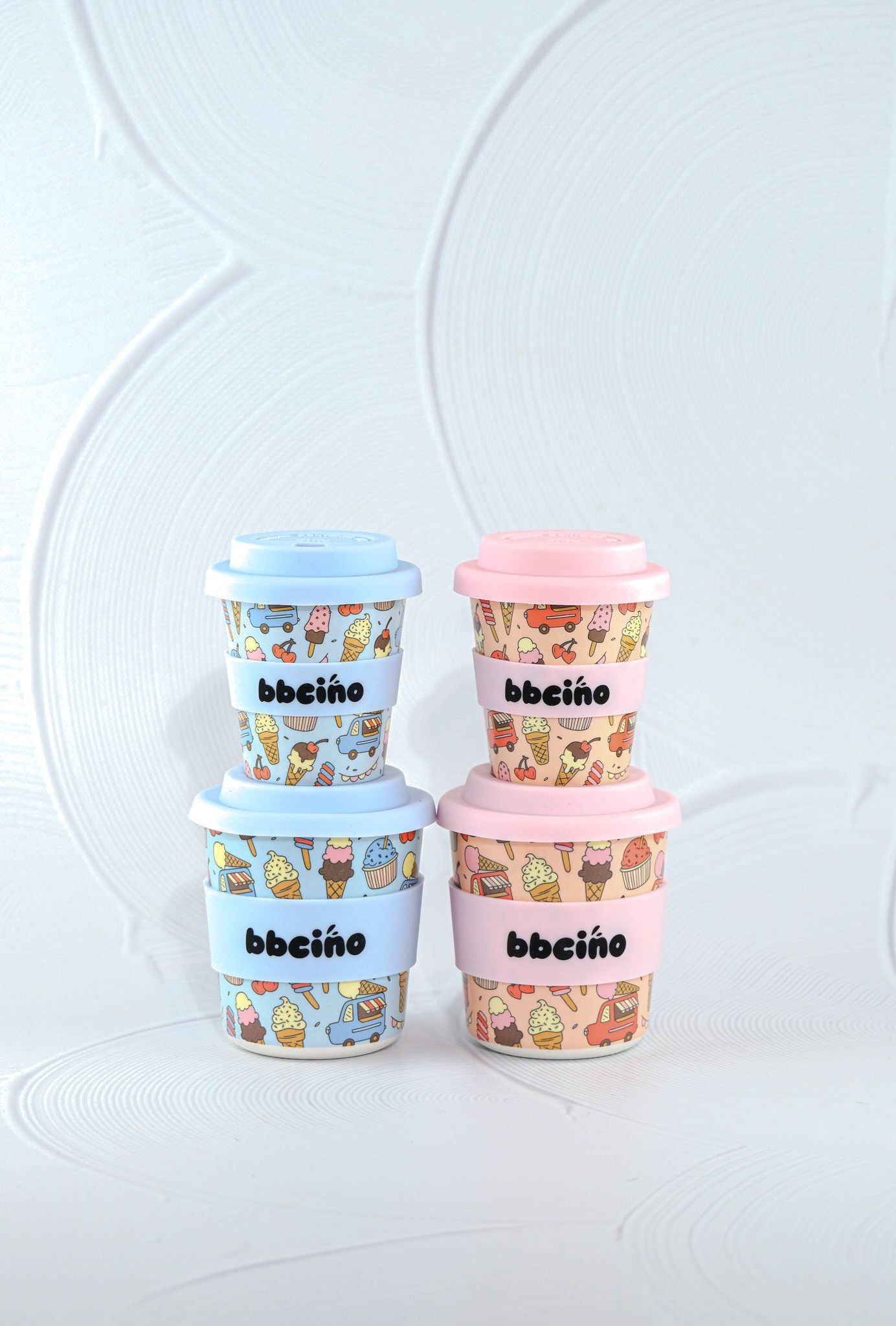bbcino cup - scoops in blue - 240ml