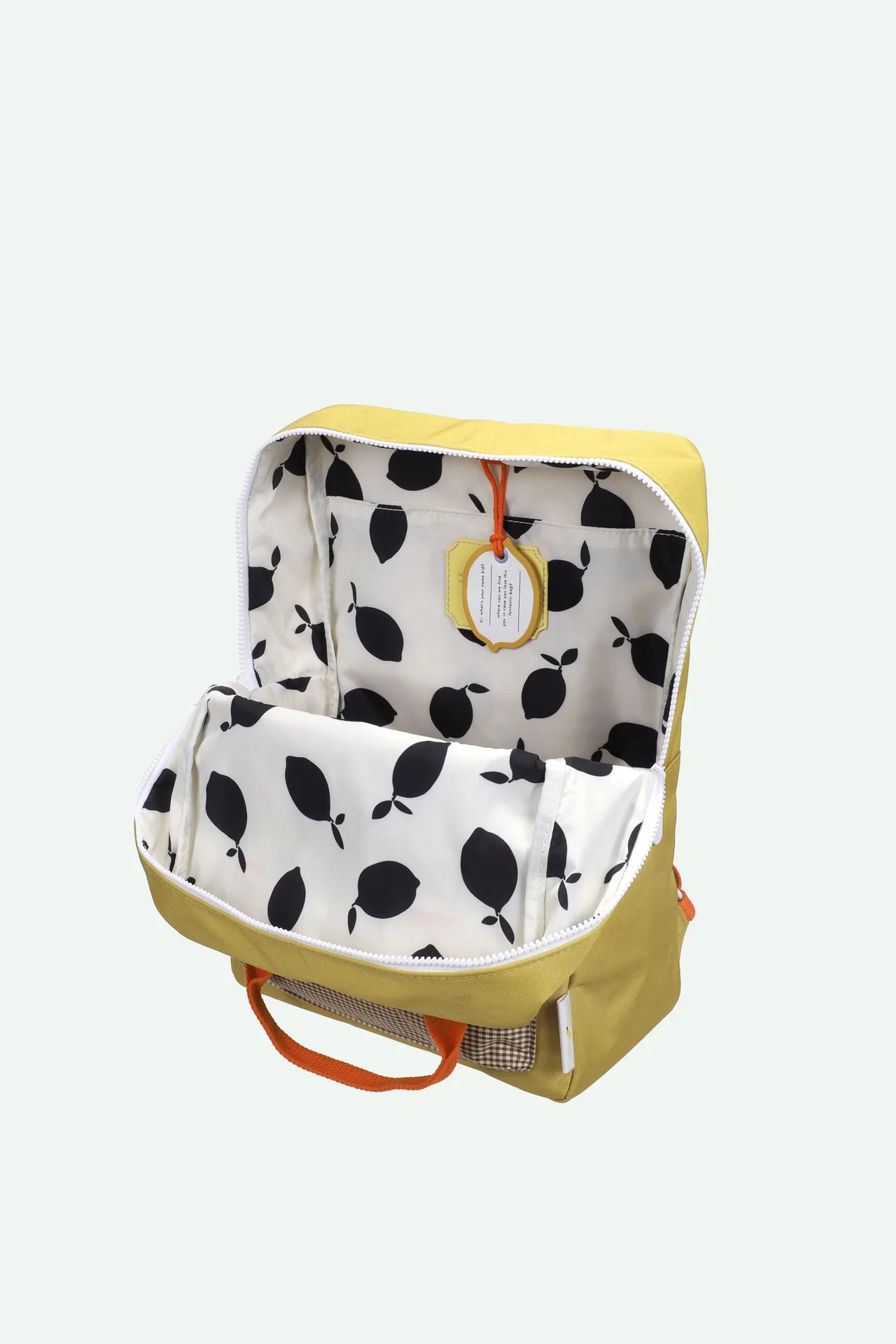 sticky lemon large envelope backpack - bookworm green
