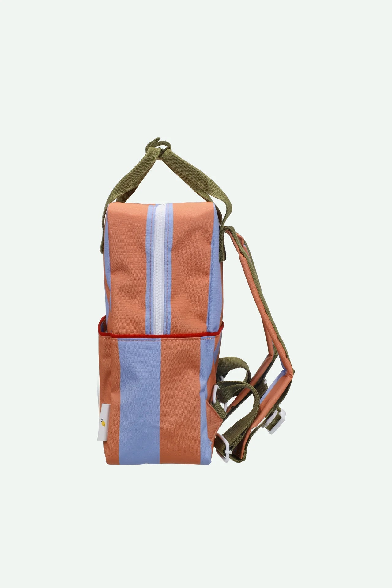 sticky lemon medium backpack - striped cloud blue + maple whirl