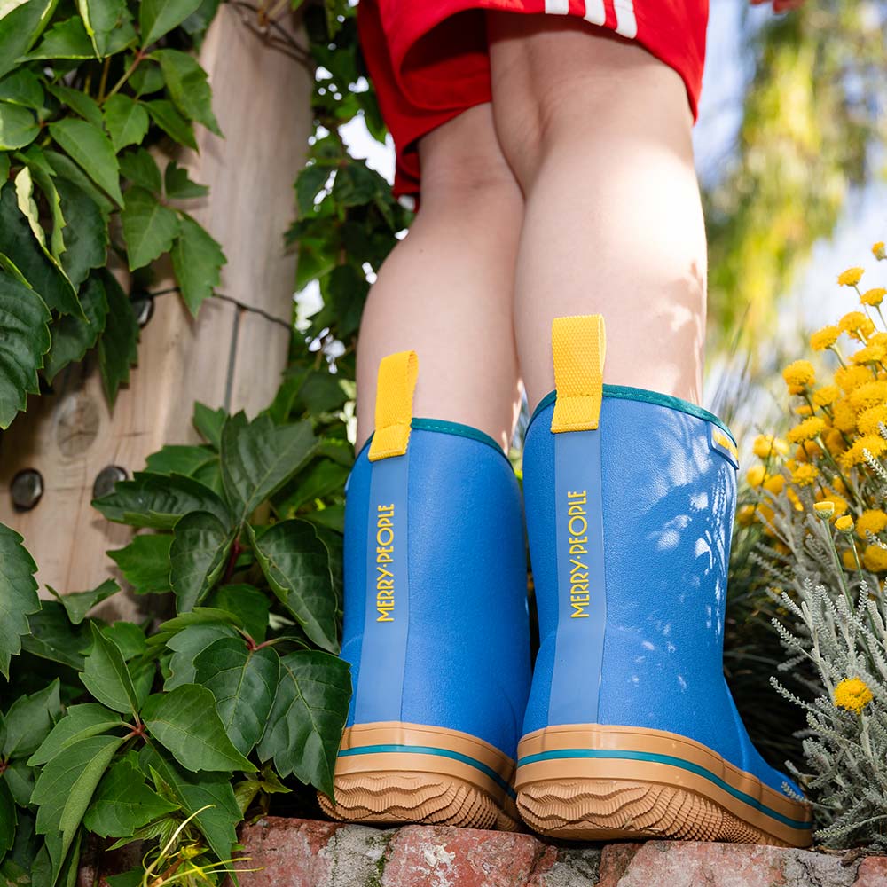 merry people andie kids gumboot - ocean blue