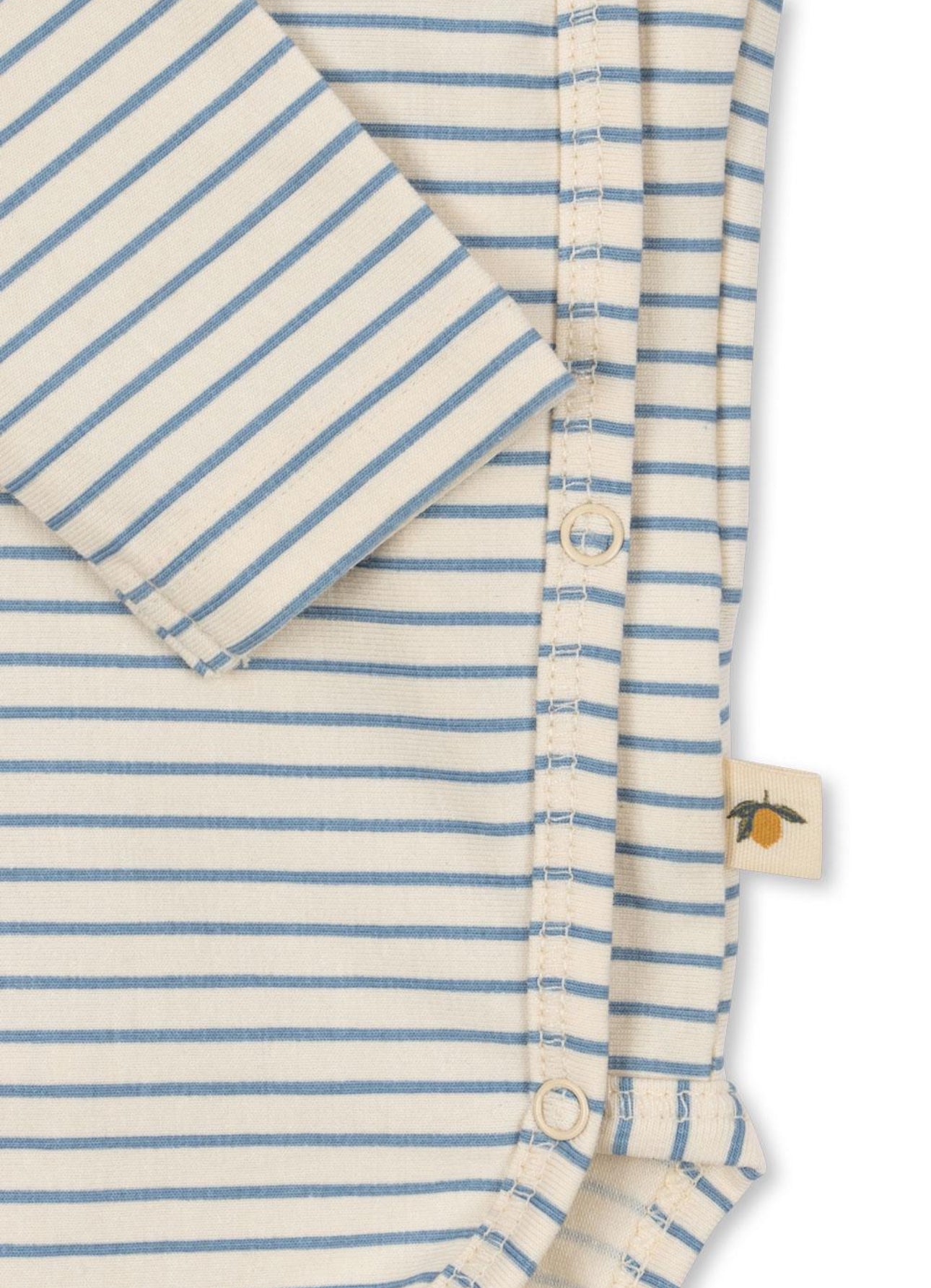 konges slojd basic ls newborn body gots - stripe louie