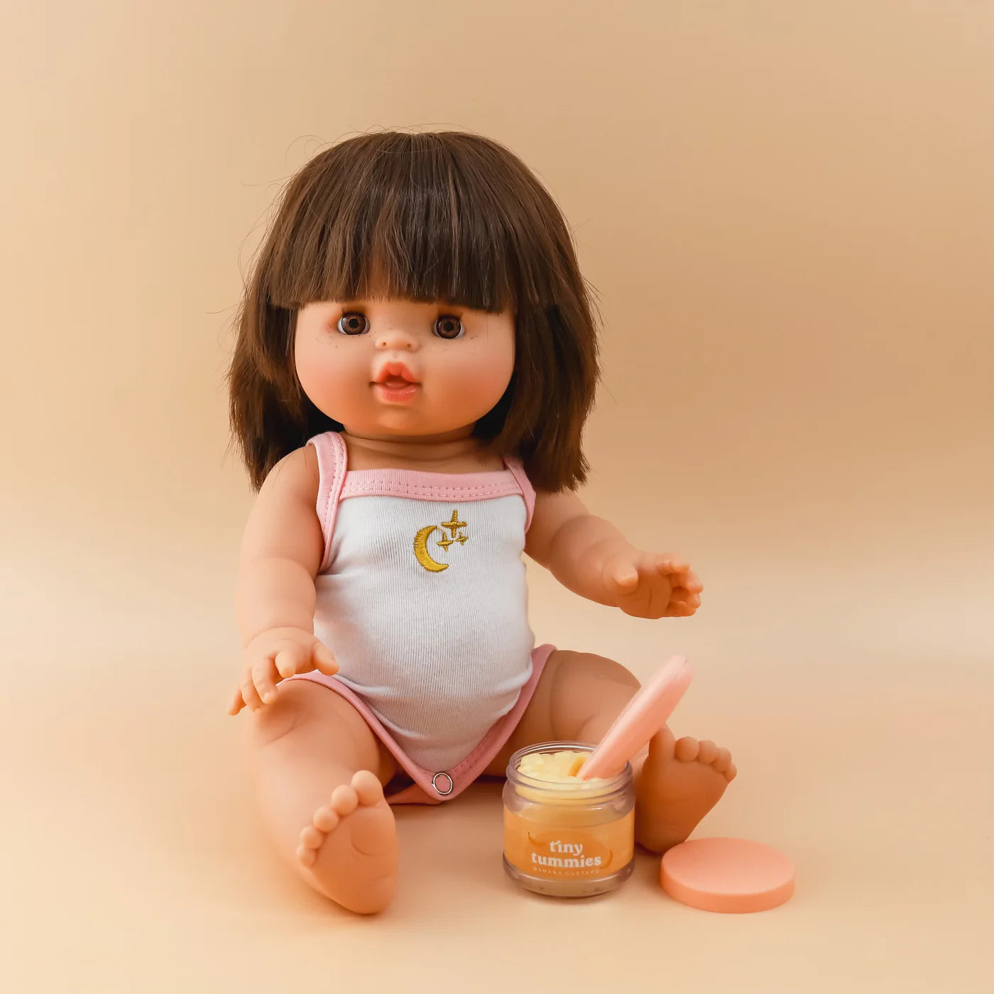 tiny harlow tiny tummies doll food jar - apple puree