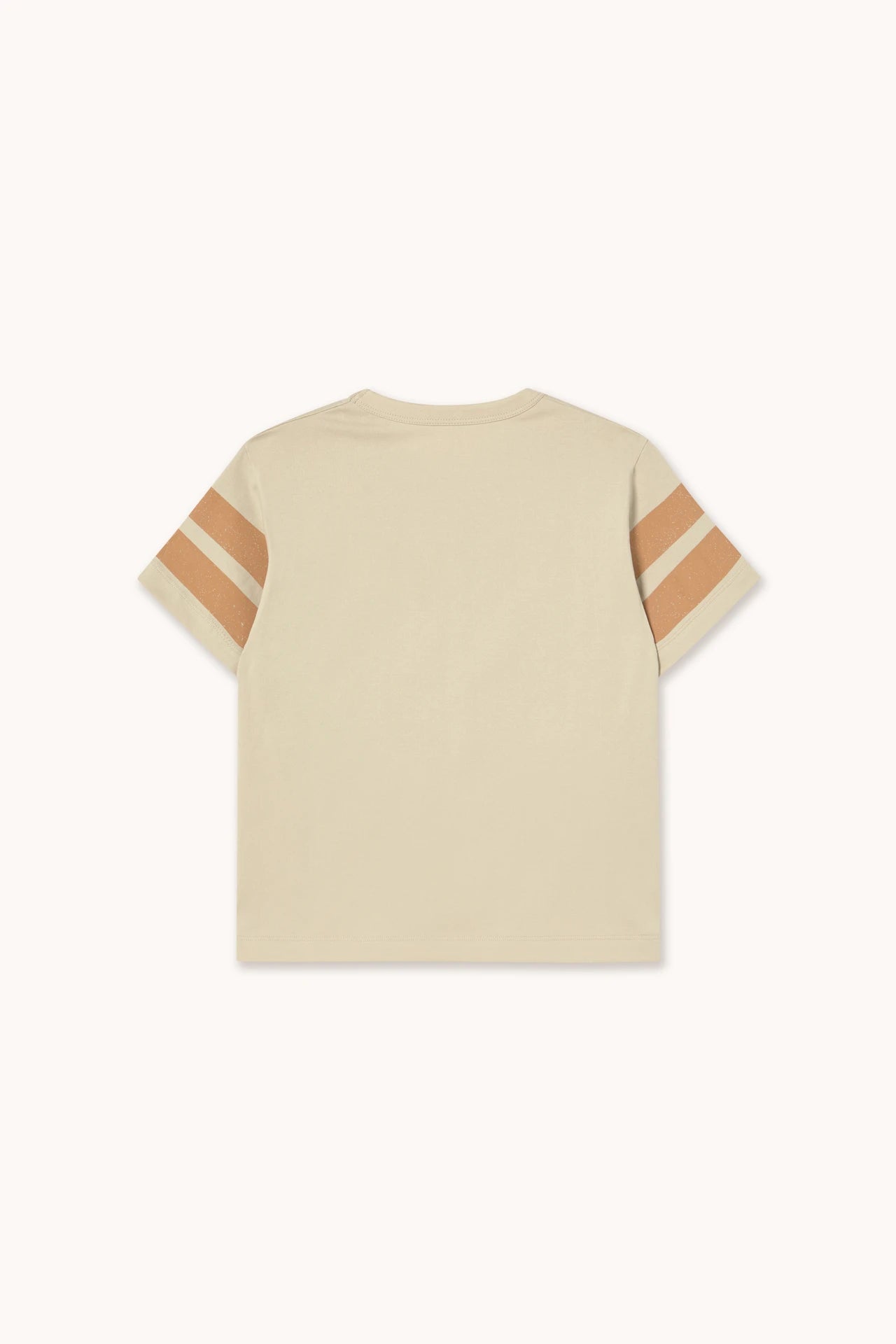 tiny cottons stripes logo tee - dark vanilla