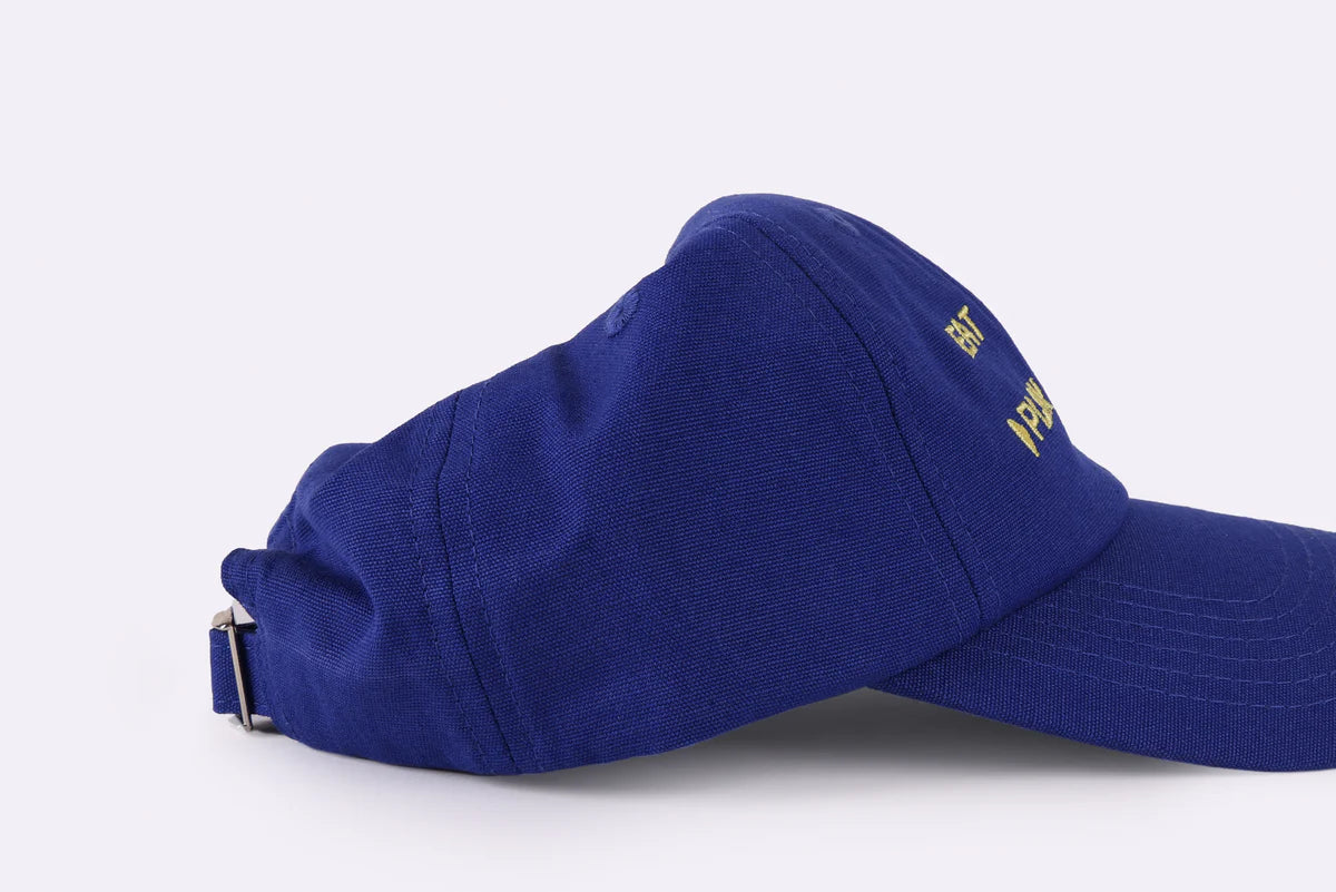 bbobbie eat, sleep, play, repeat dad cap in cobalt blue