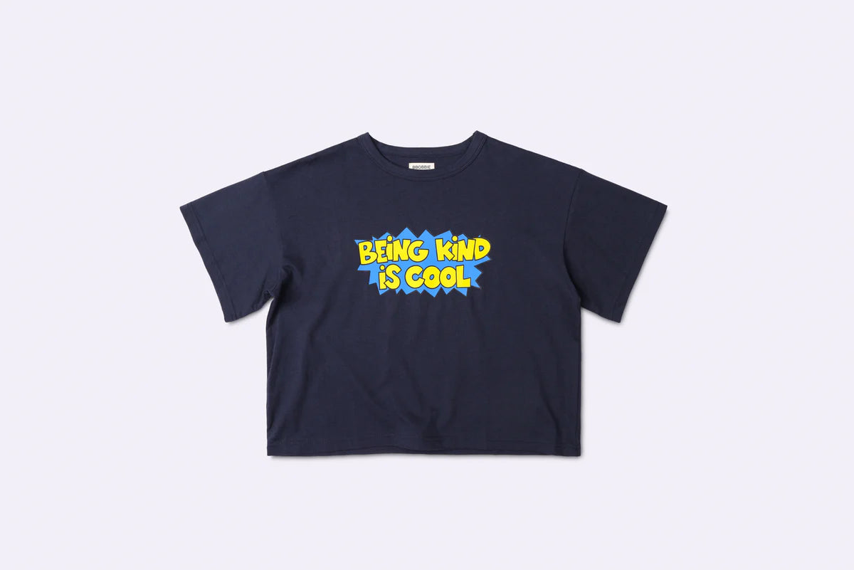 bbobbie being kind is cool tee in dark navy