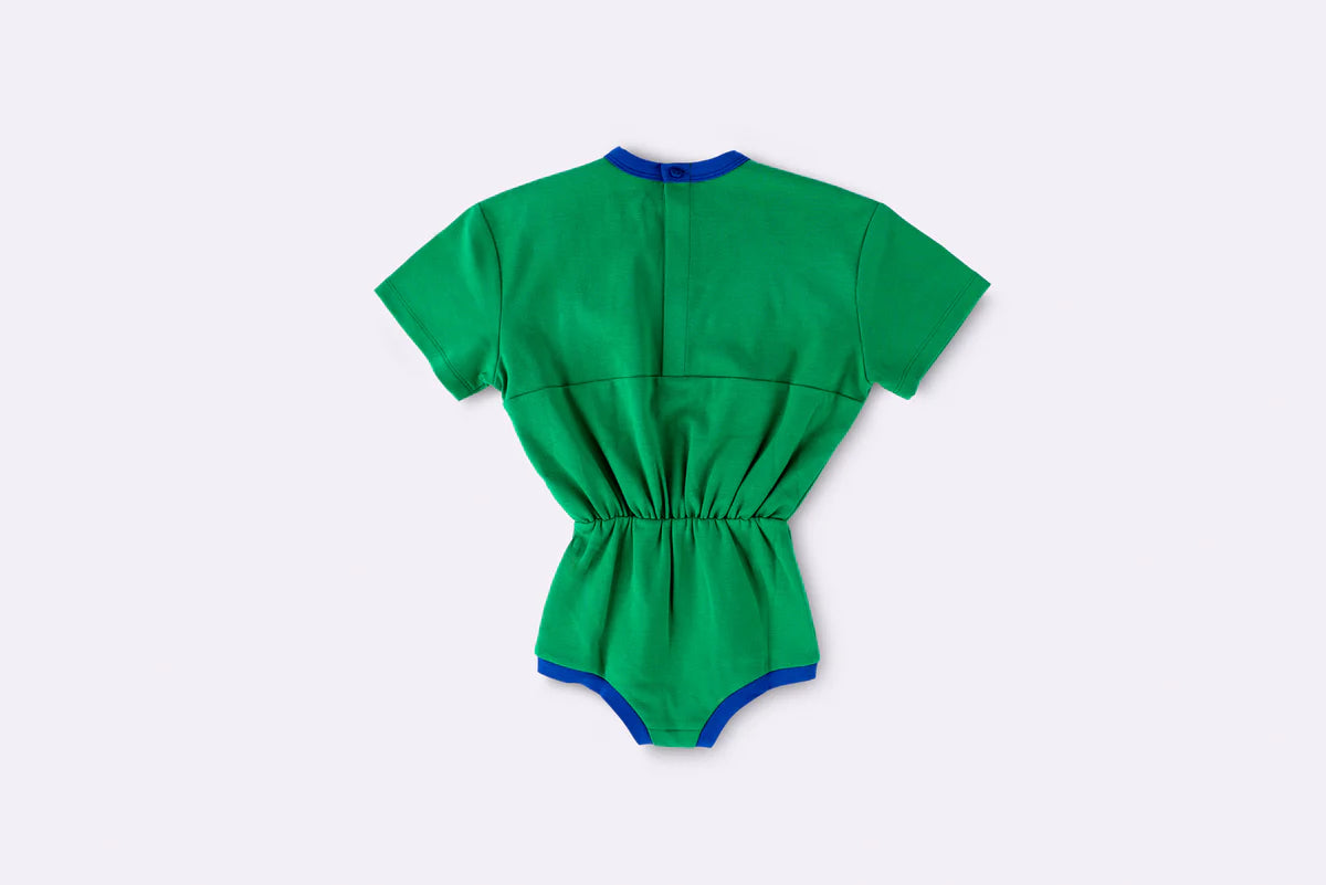 bbobbie pop playsuit - green / blue