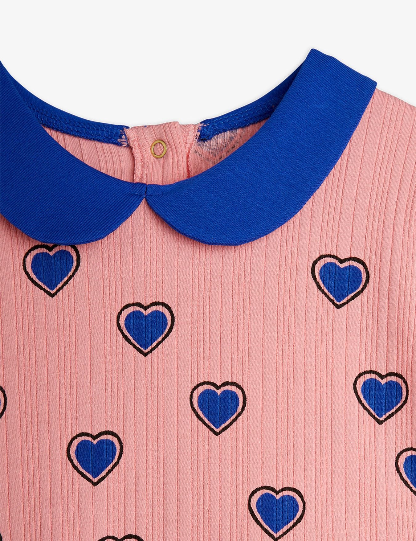 mini rodini outlined hearts aop ss dress