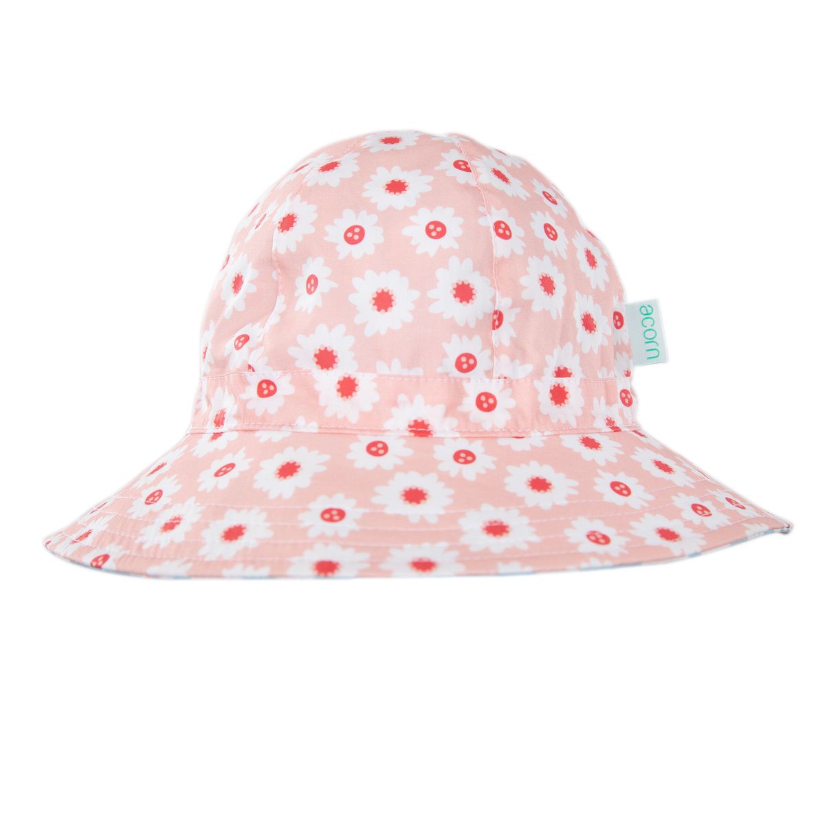 acorn kids camellia wide brim reversible sunhat