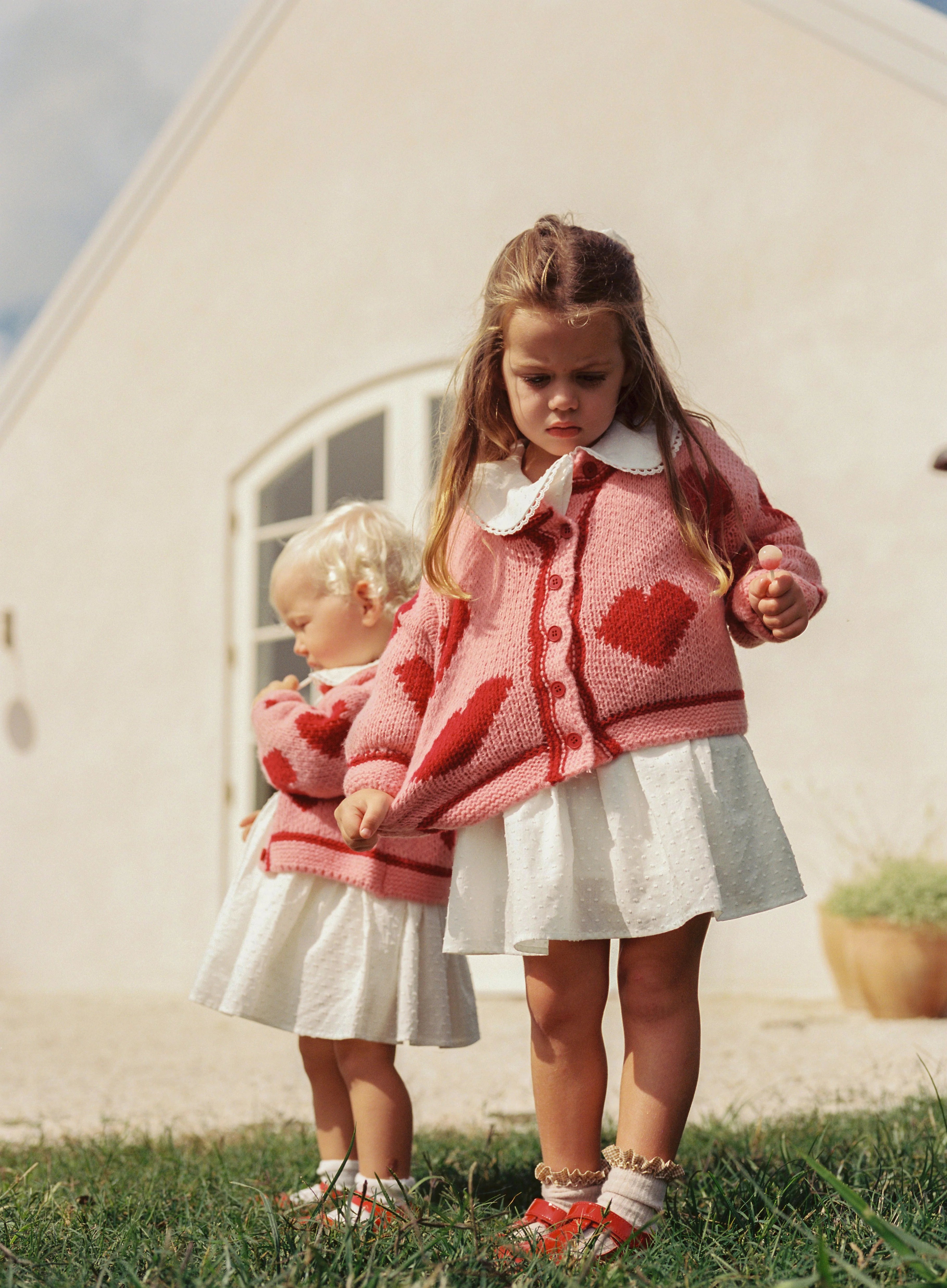 the wholesome store lover knit cardigan - raspberry