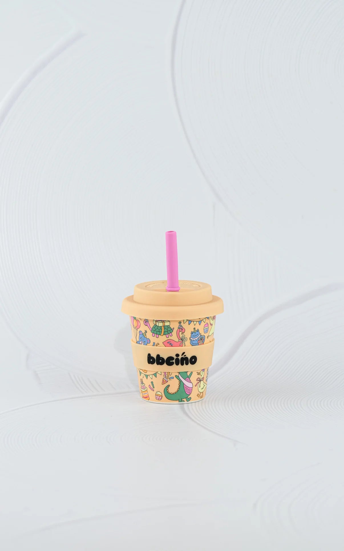 bbcino cup - party animals in orange - 120ml