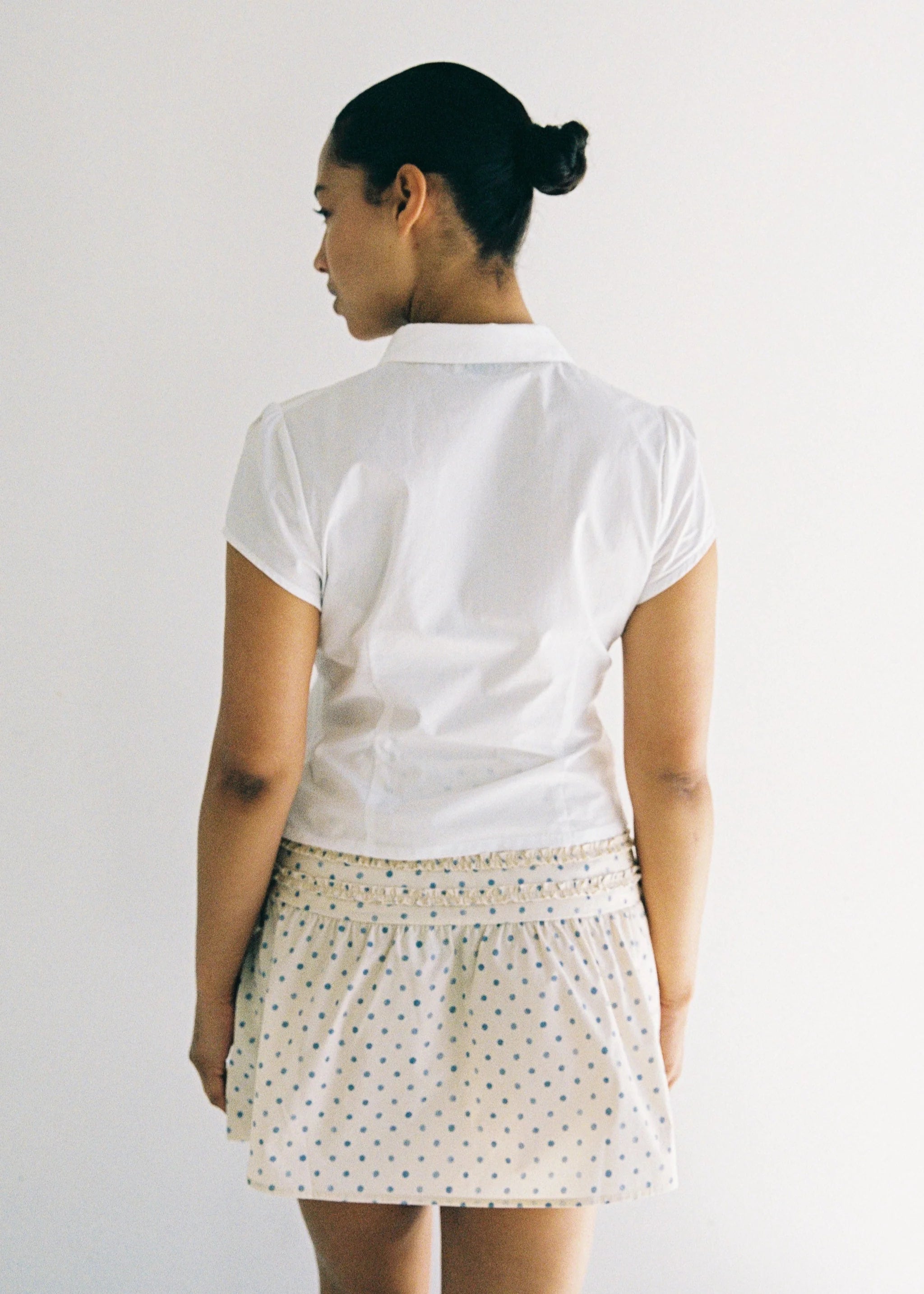 juni lina shirt - white