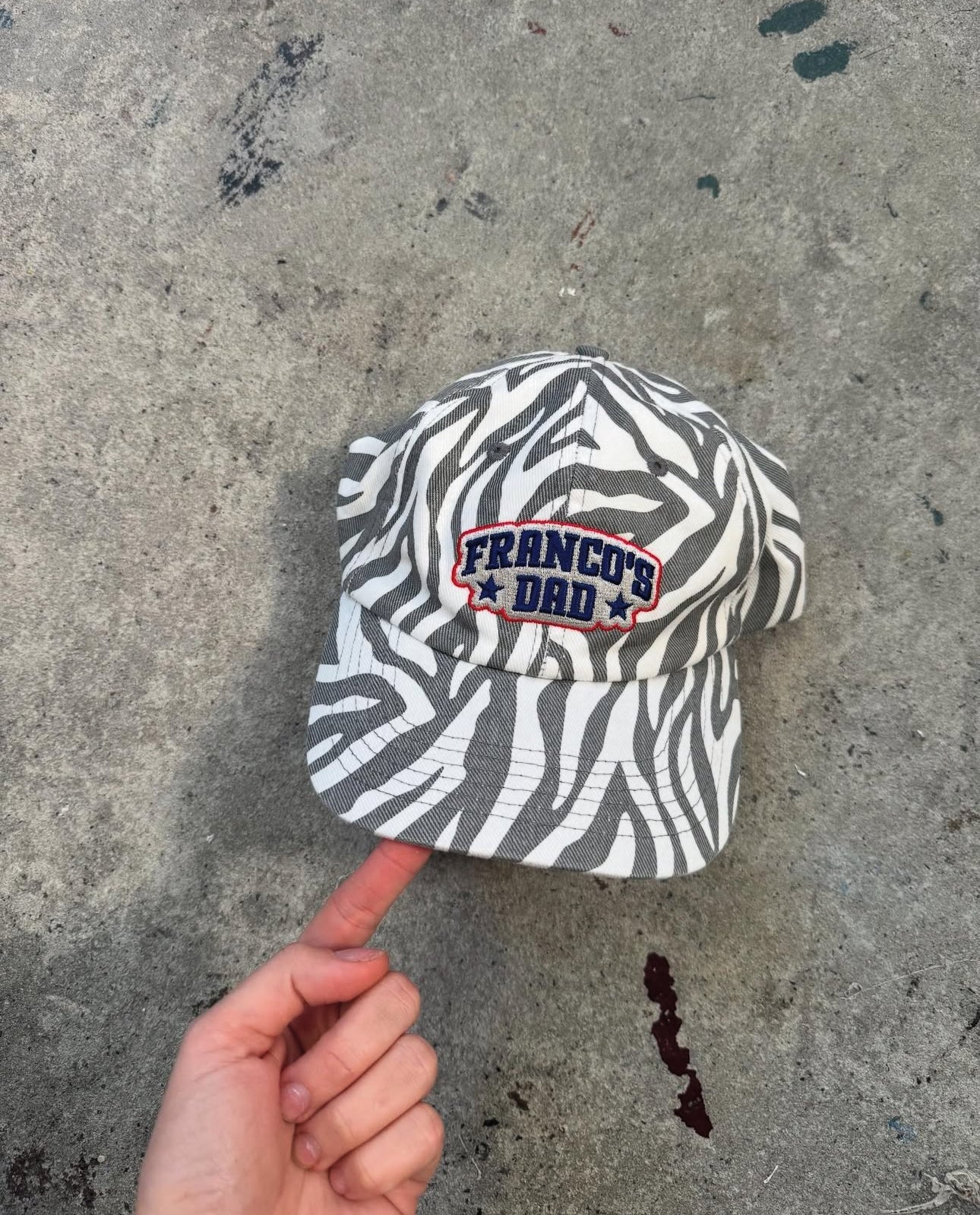 franco's dad zebra cap