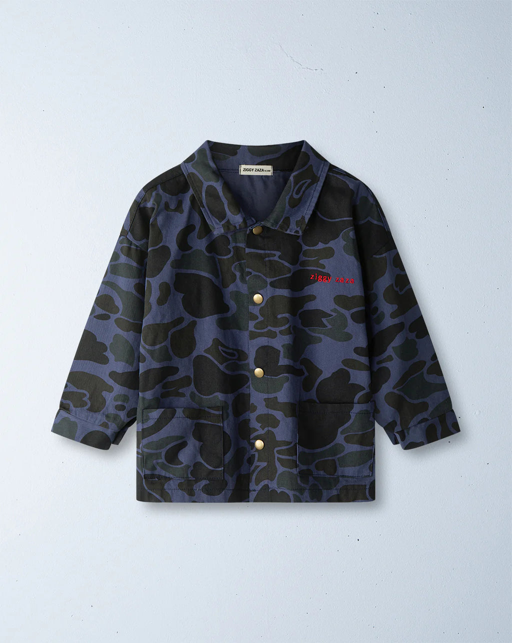 ziggy zaza troop drill jacket - blue camo