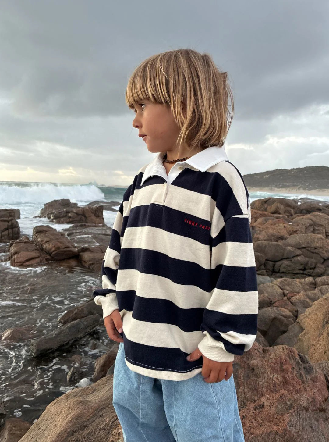 ziggy zaza lucky day jersey - navy stripe