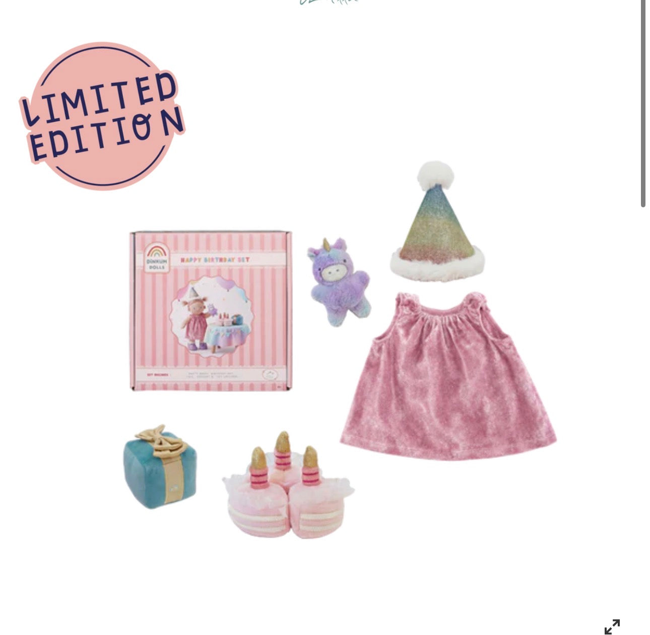 olli ella dinkum doll magical birthday set