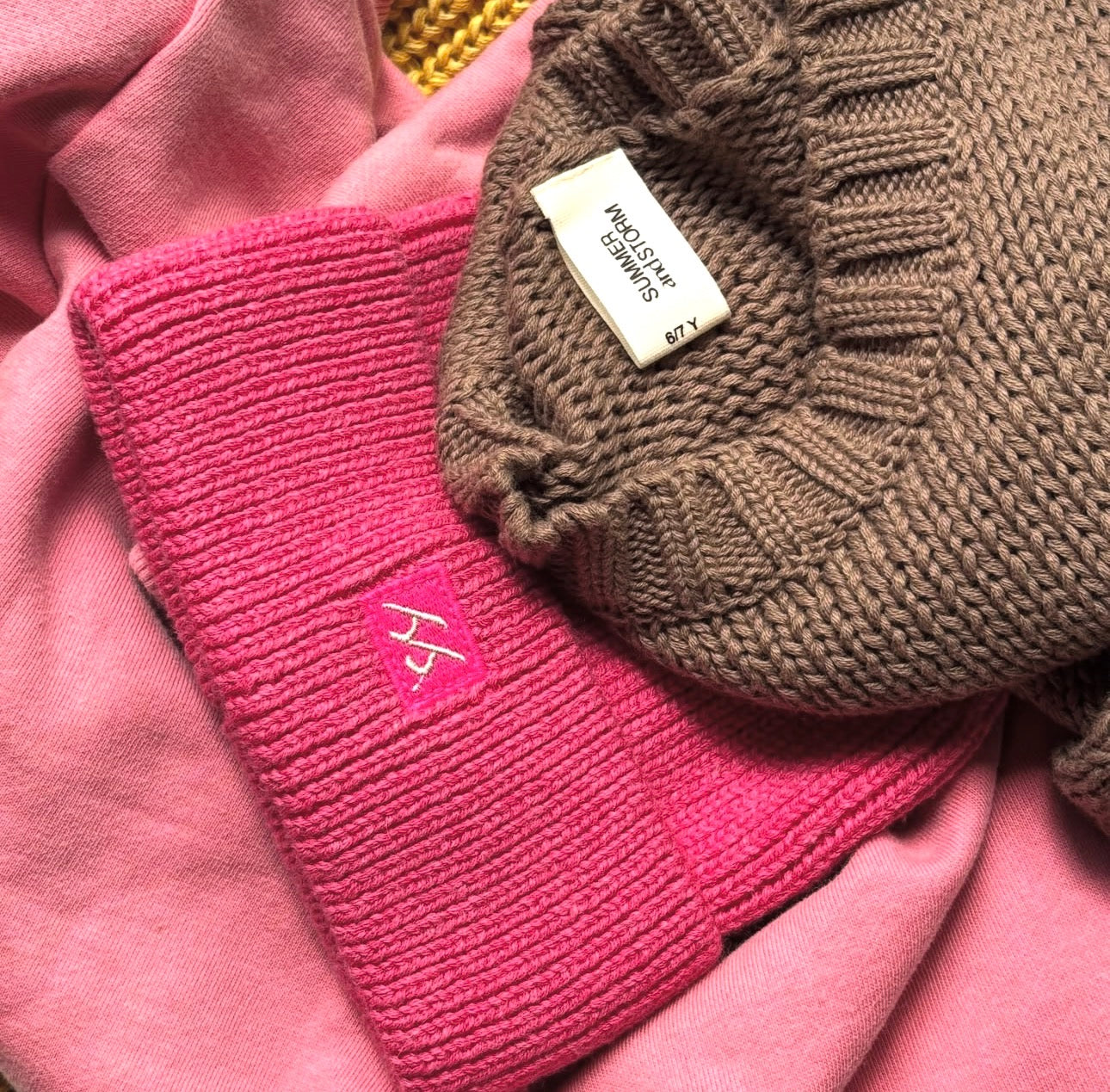 summer and storm point beanie - pink