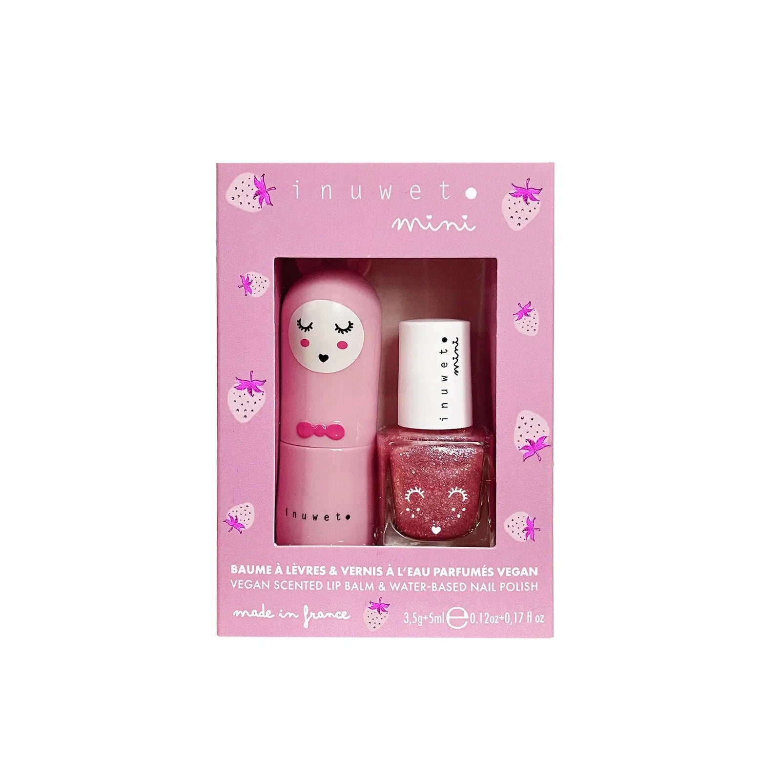 inuwet duo - strawberry / pink