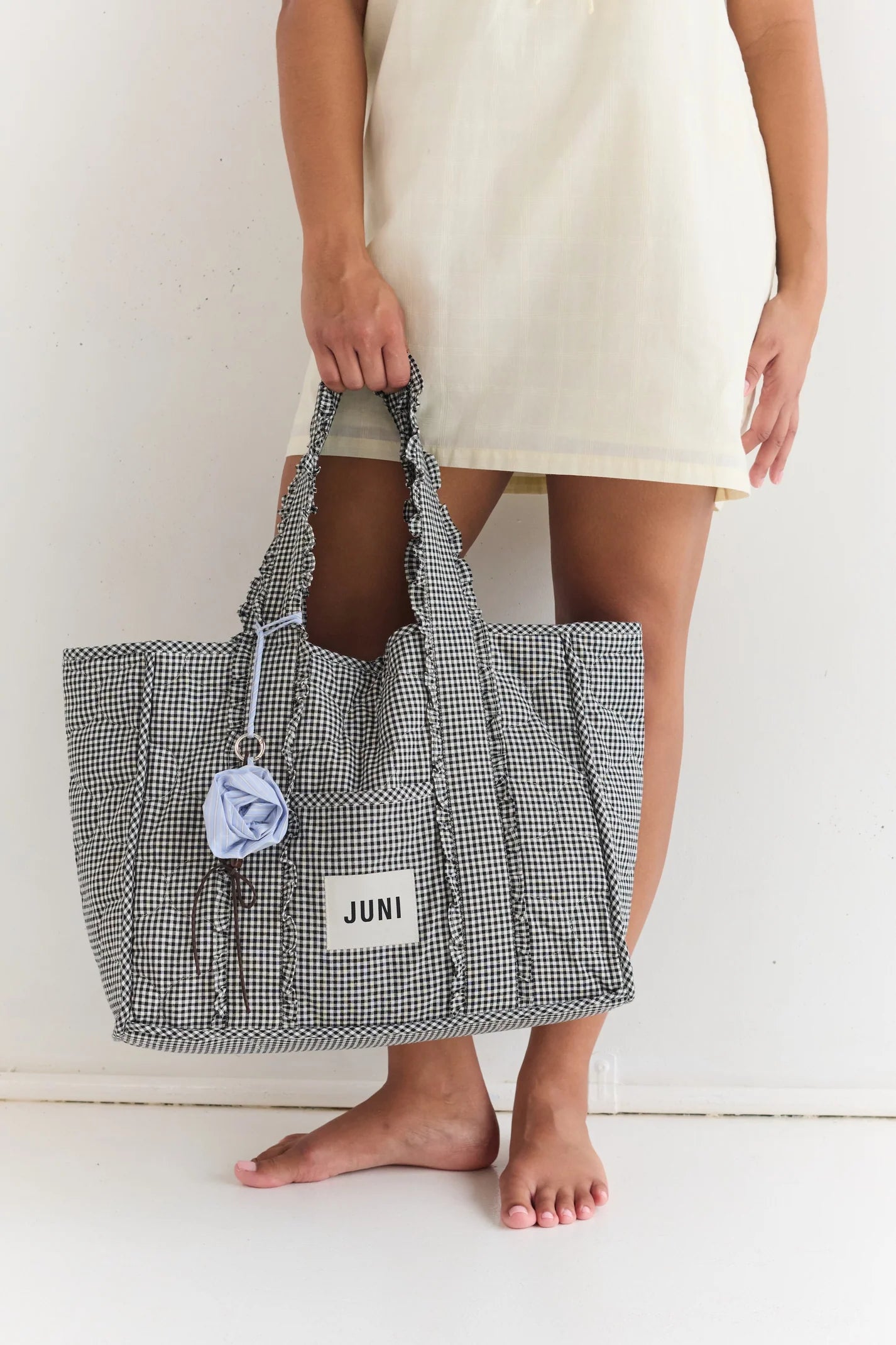juni rose bag charm