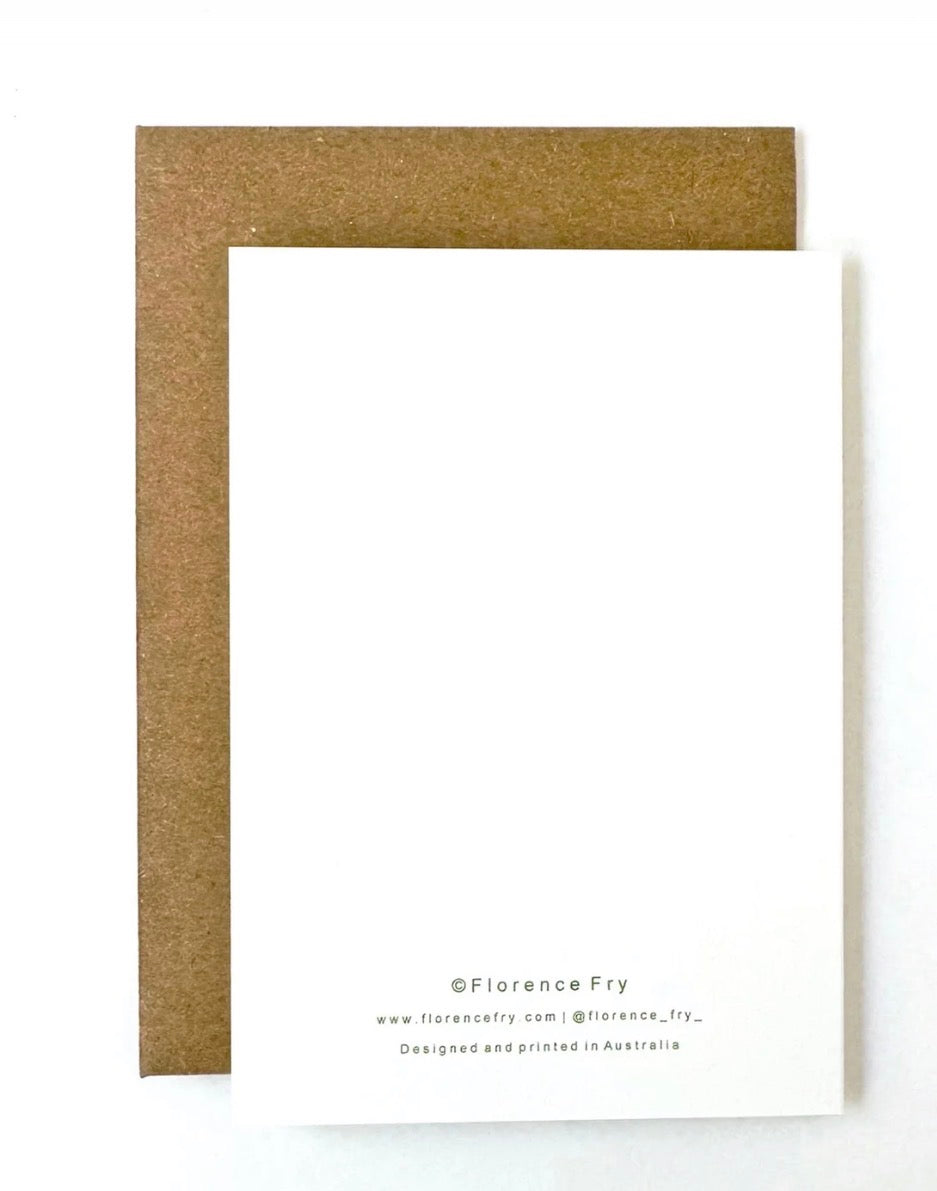 florence fry bundle of joy card - white