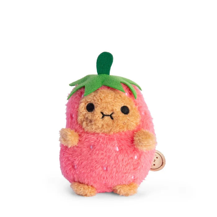 noodoll ricespud mini plush toy - strawberry