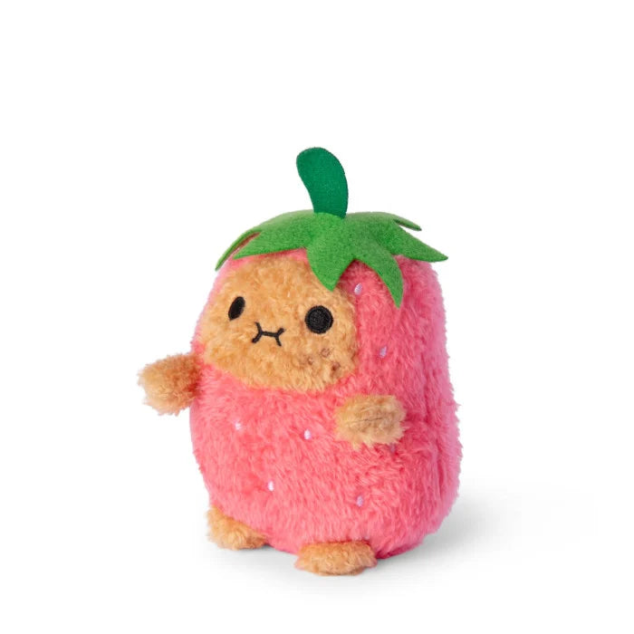 noodoll ricespud mini plush toy - strawberry