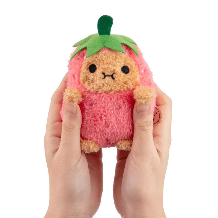 noodoll ricespud mini plush toy - strawberry