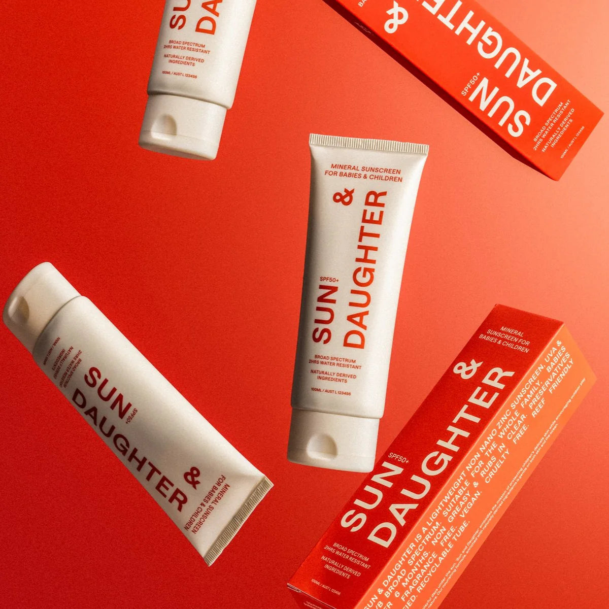 sun & daughter spf50+ mineral sunscreen - babies & kids