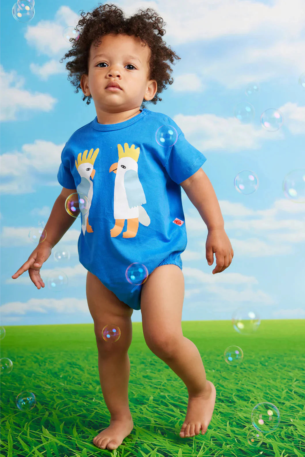 halcyon nights ss bodysuit - blue cockatoo