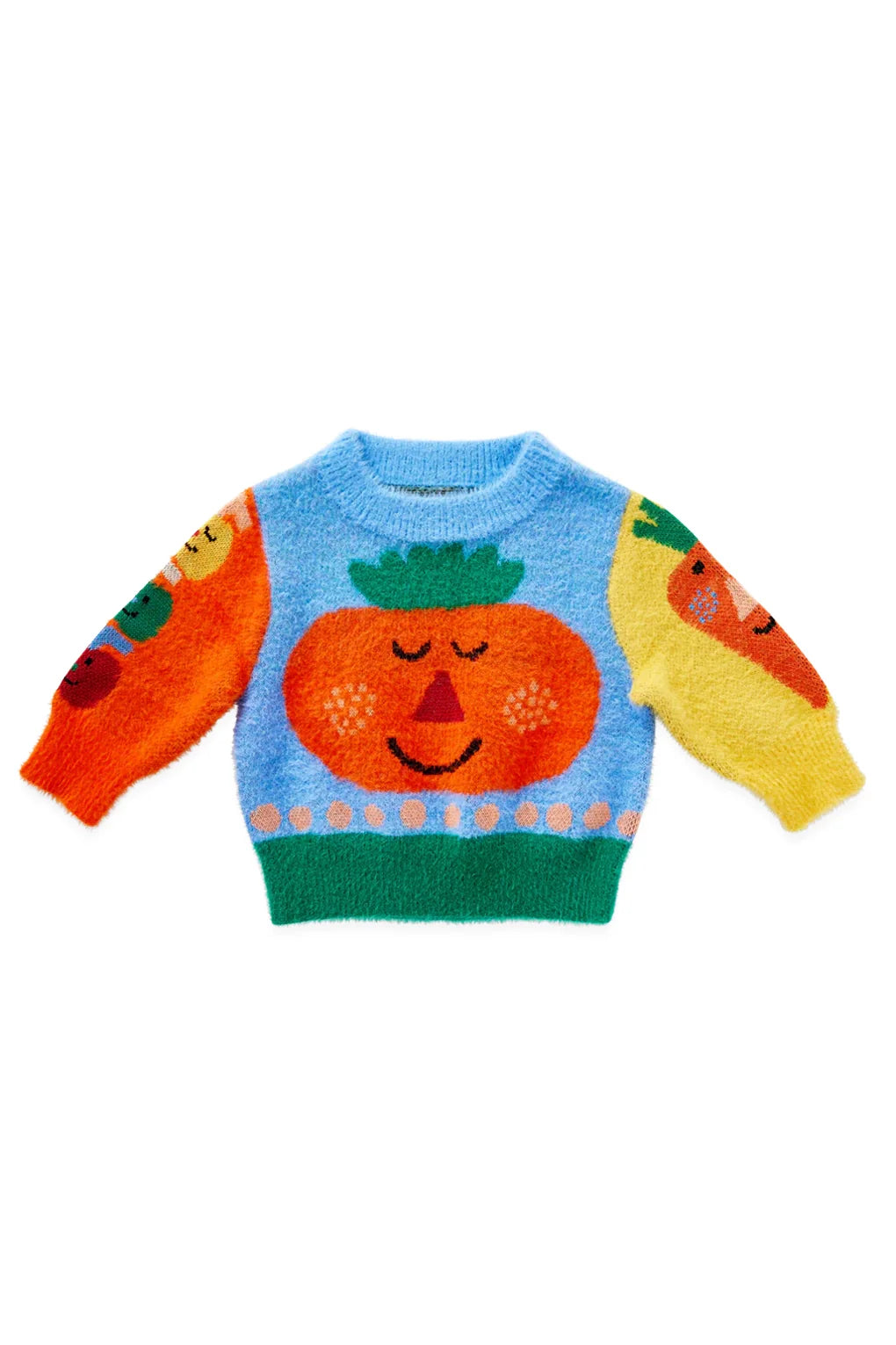 halcyon nights fluffy knit jumper - pocket patch