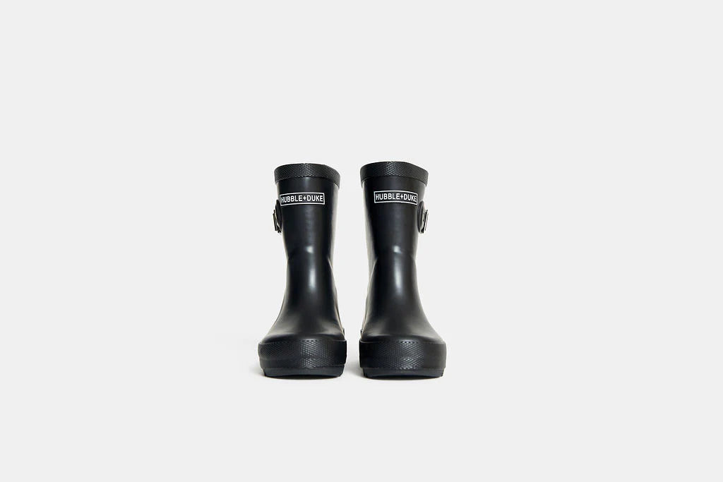 hubble + duke natural rubber gumboots - black