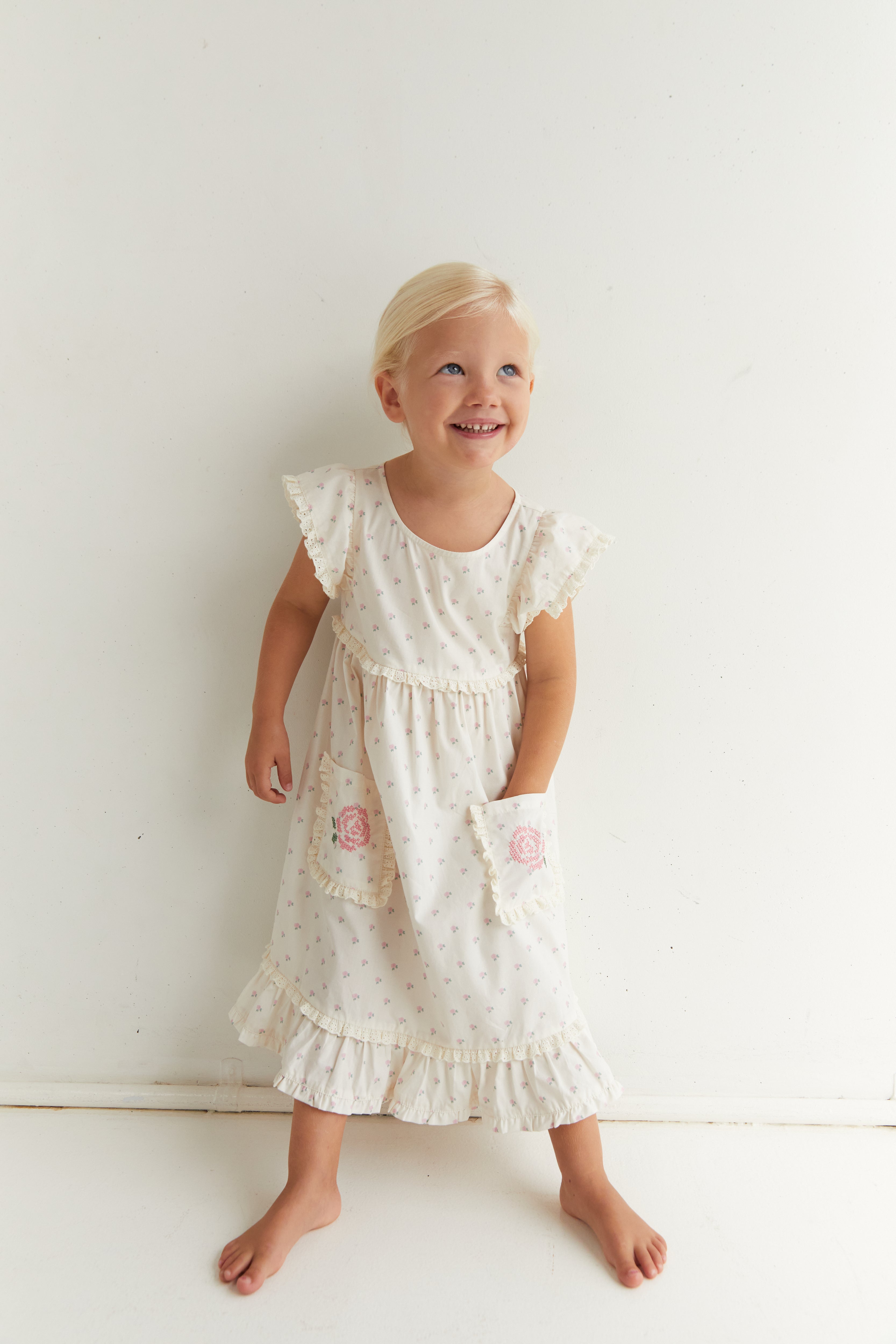juni jnr lola dress - roses