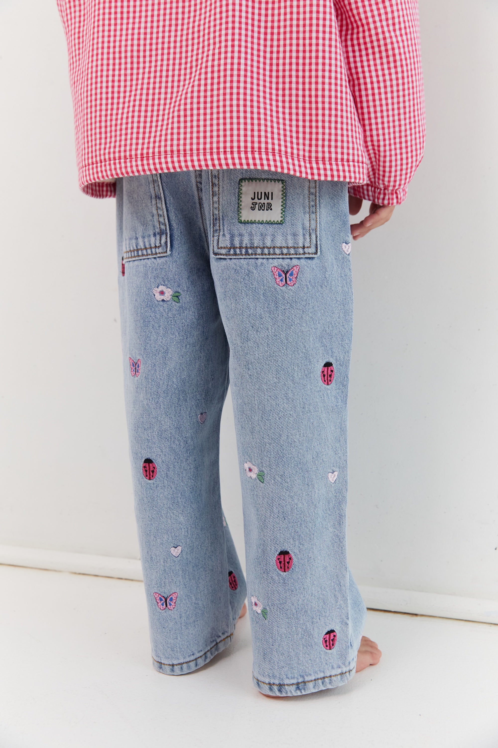 juni jnr dora blair jean - garden embroidery
