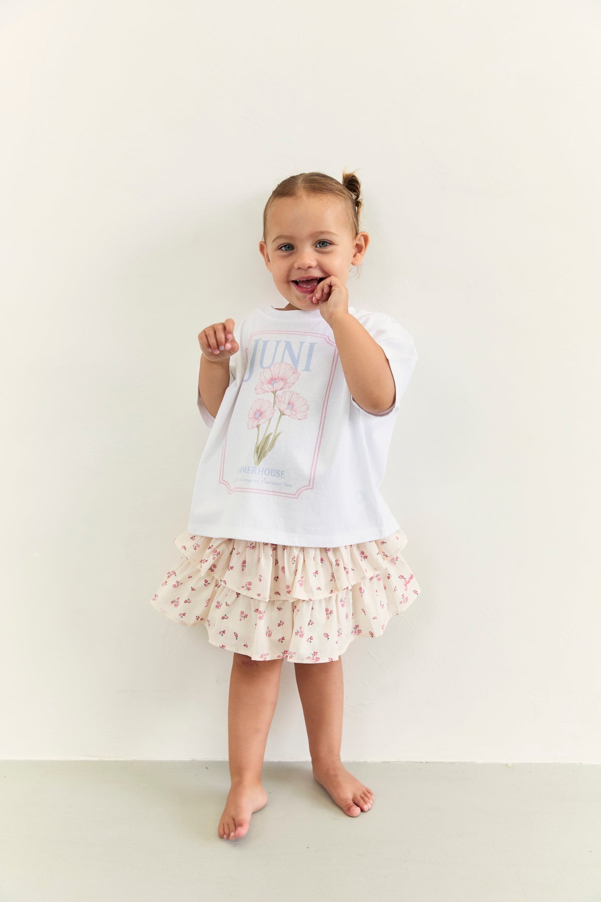 juni jnr summer house tee - white
