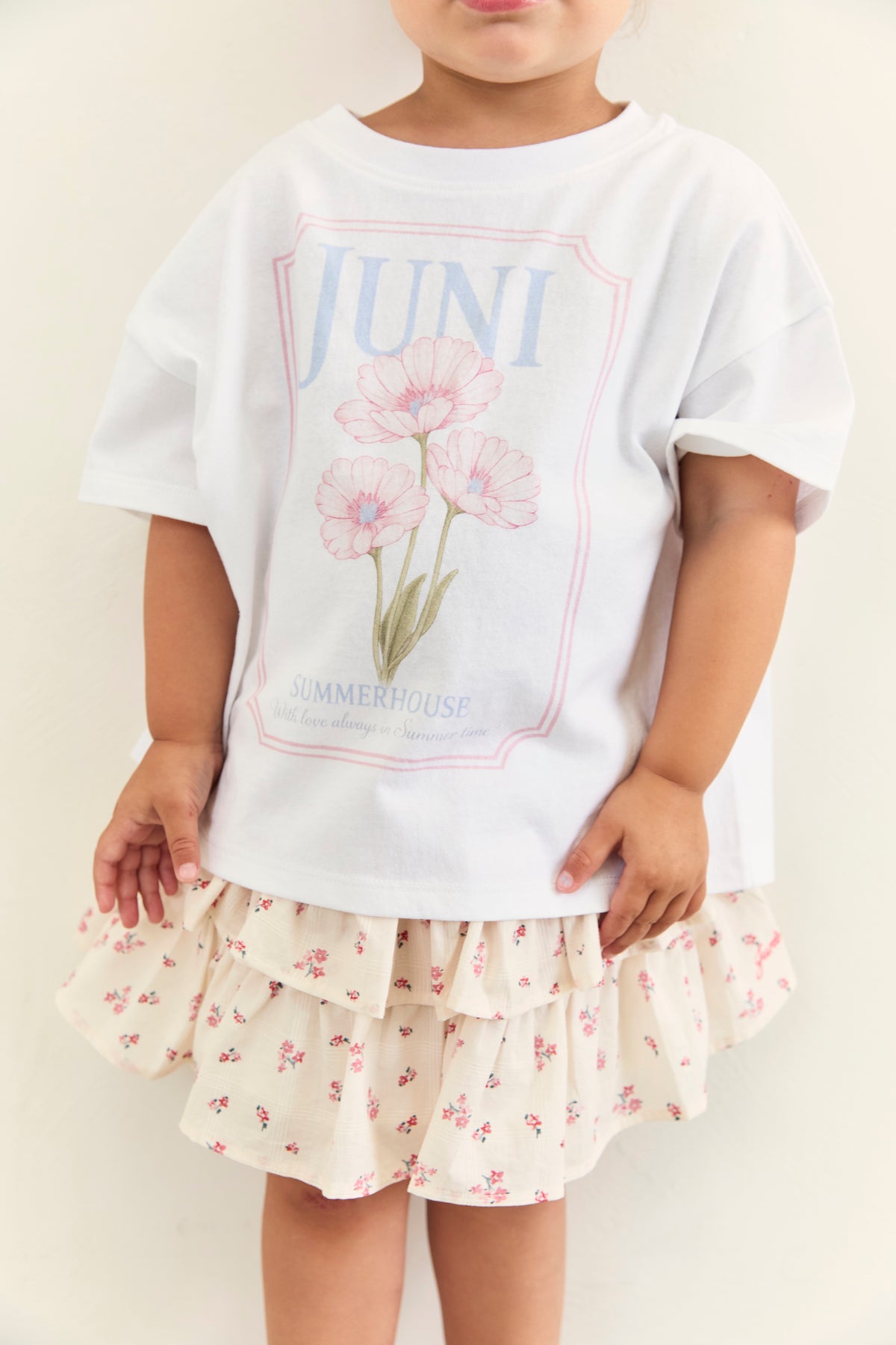 juni jnr summer house tee - white