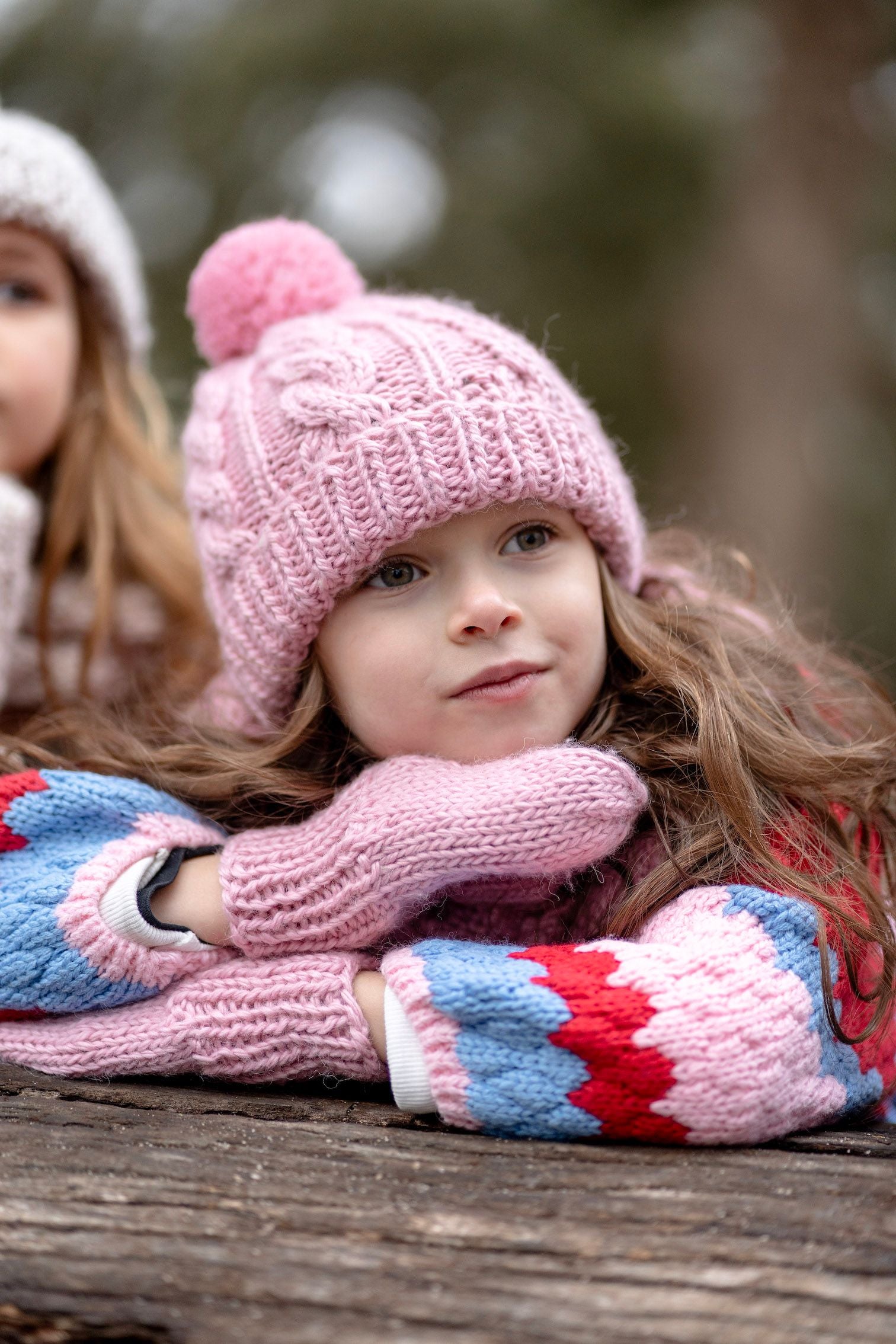 acorn kids free spirit mittens - pink
