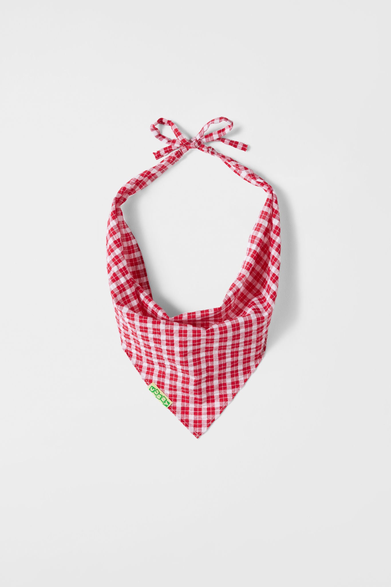 cubby poppy bandana - ruby check