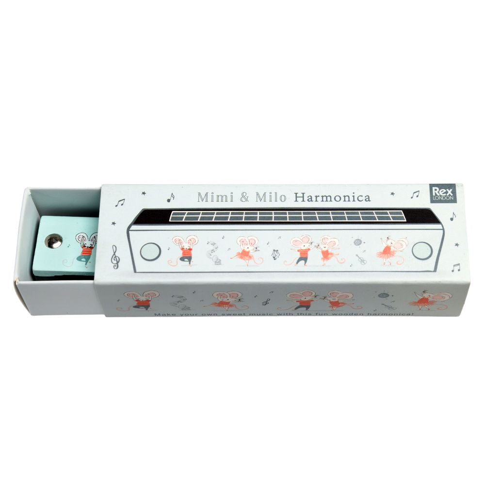 rex london wooden harmonica - mimi & milo